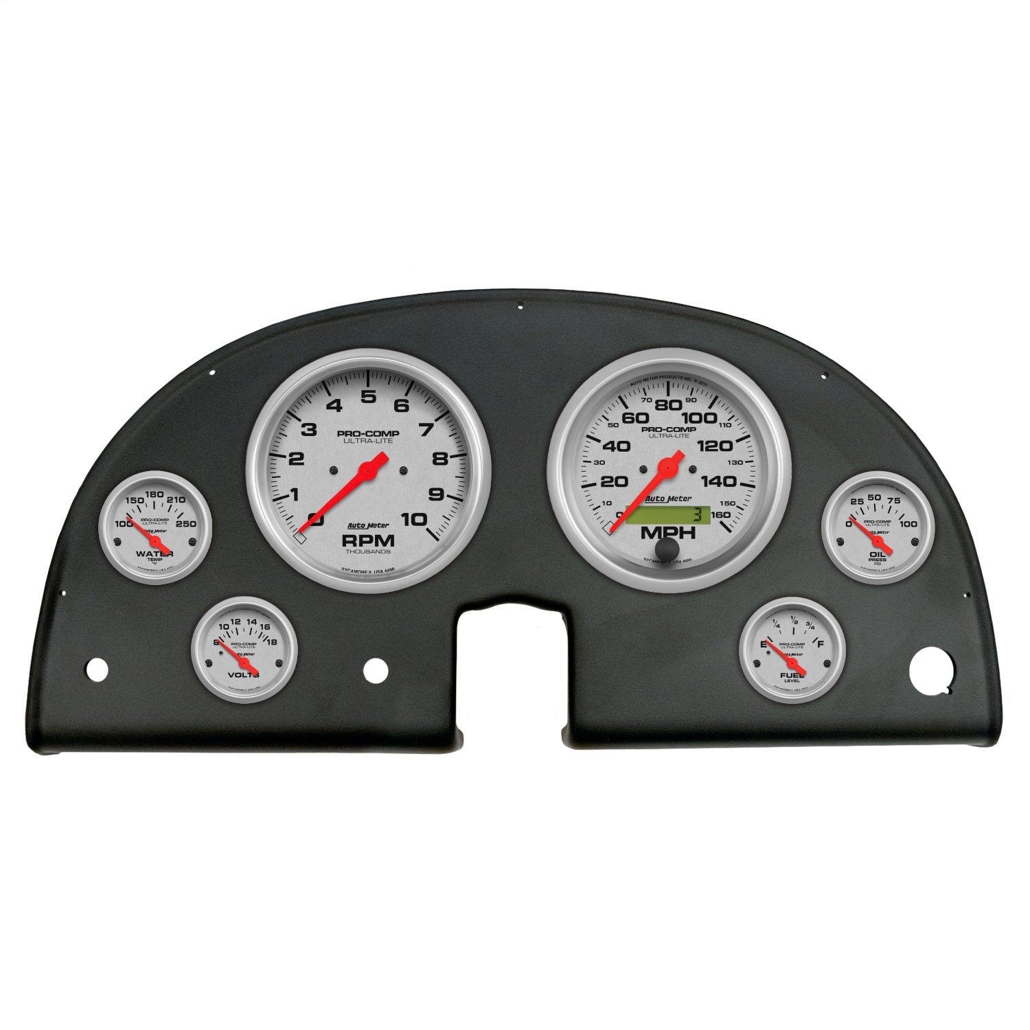 AutoMeter 2106-13 DIRECT FIT DASH KIT; (5in. X2; 2 1/16in. X4); CHEVROLET CORVETTE 63-67; ULTRA-LI AutoMeter 2106-13