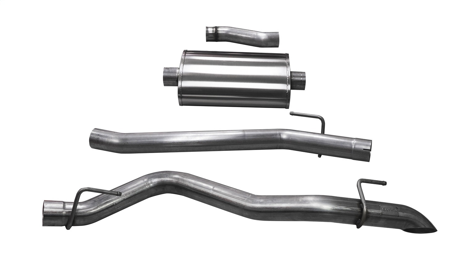 Corsa Performance 21061 3.0in. Cat-Back Single Side Exit with Turn Down Tip Corsa Performance 21061