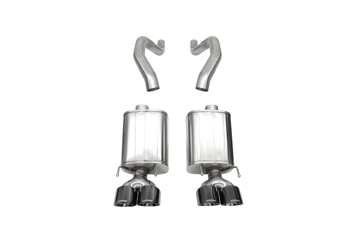 Corsa Performance 21077BLK 3.0in. Axle-Back Dual Rear Exit with Twin 4.5in. Black PVD Pro Series Tips Corsa Performance 21077BLK