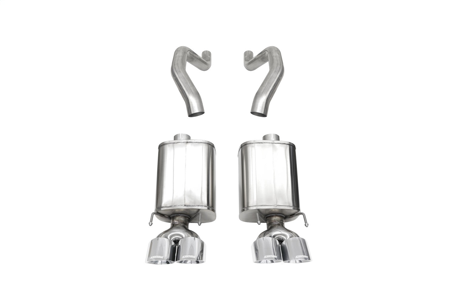 Corsa Performance 21077 3.0in. Axle-Back Dual Rear Exit with Twin 4.5in. Polished Pro Series Tips Corsa Performance 21077