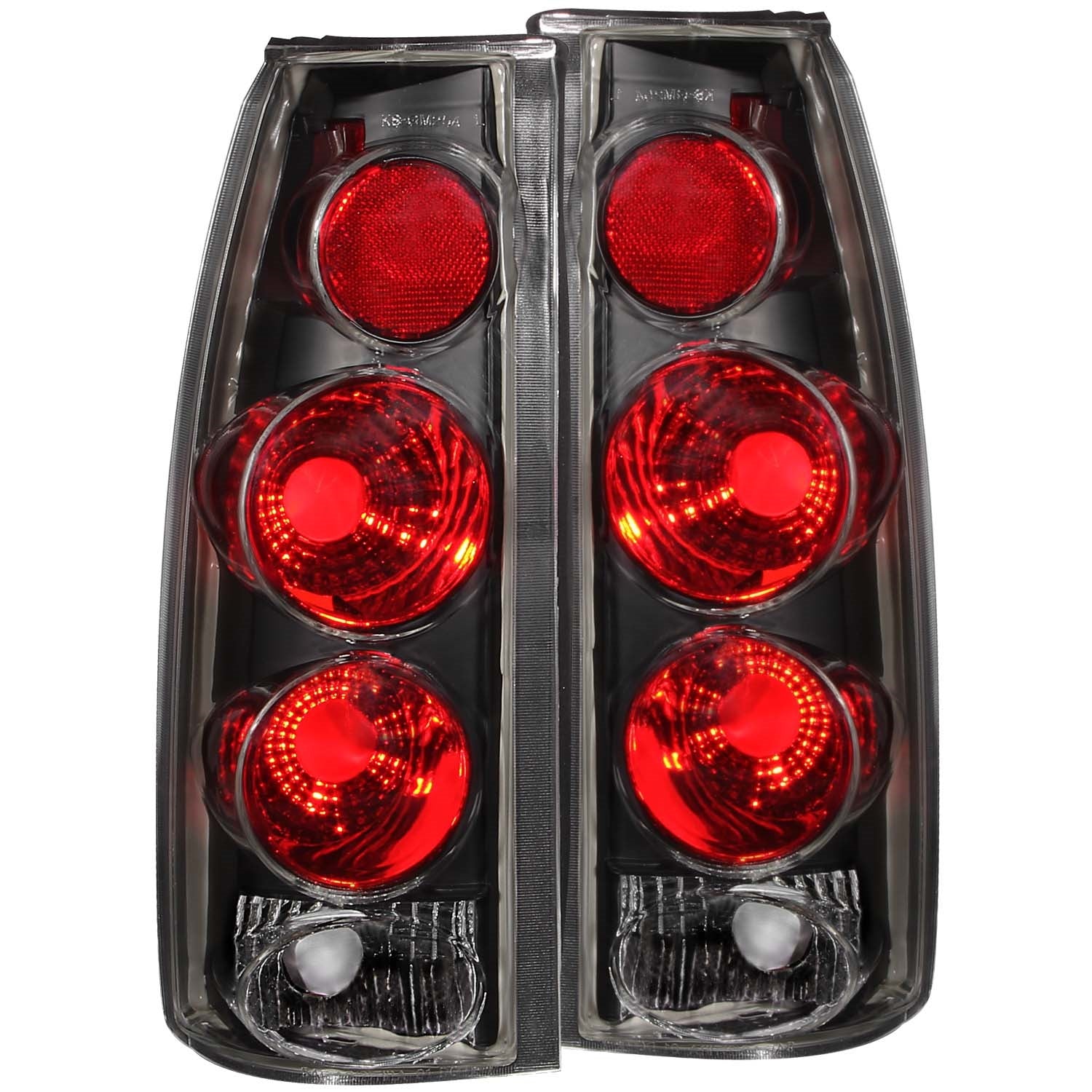 ANZO USA 211019 Tail Light Assembly; Clear Lens; Black Housing; 3D Style; Pair; ANZO USA 211019