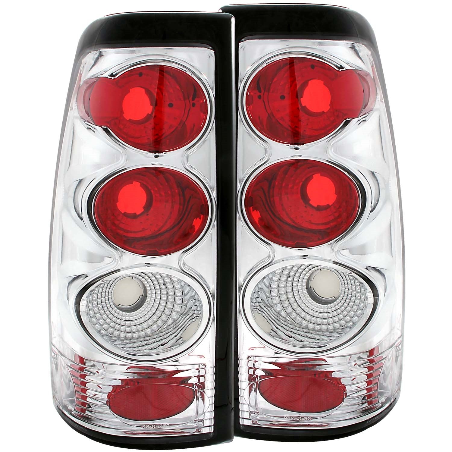 ANZO USA 211023 Tail Light Assembly; Clear Lens; Chrome Housing; Pair; ANZO USA 211023