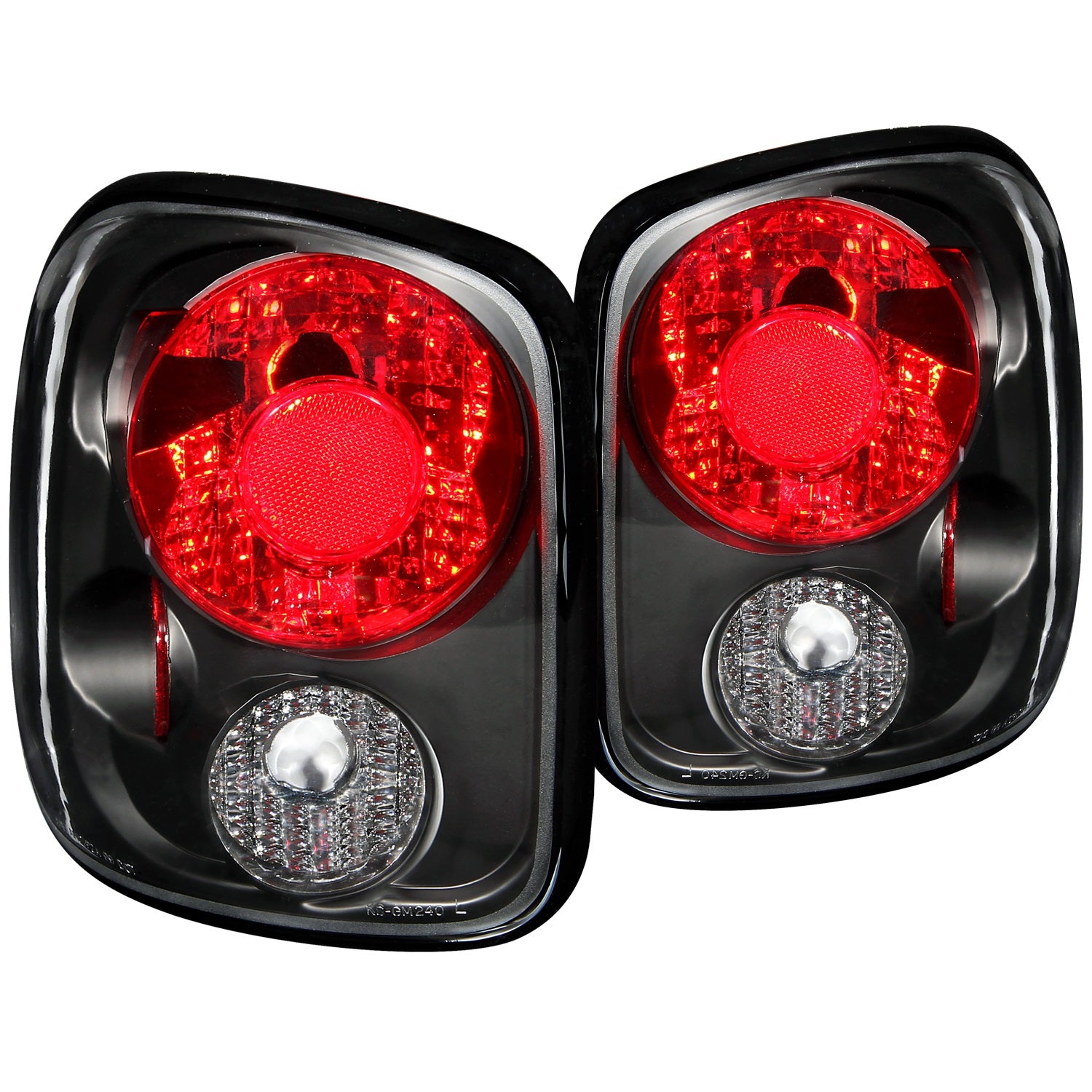 ANZO USA 211028 Tail Light Assembly; Clear Lens; Black Housing; Pair; ANZO USA 211028