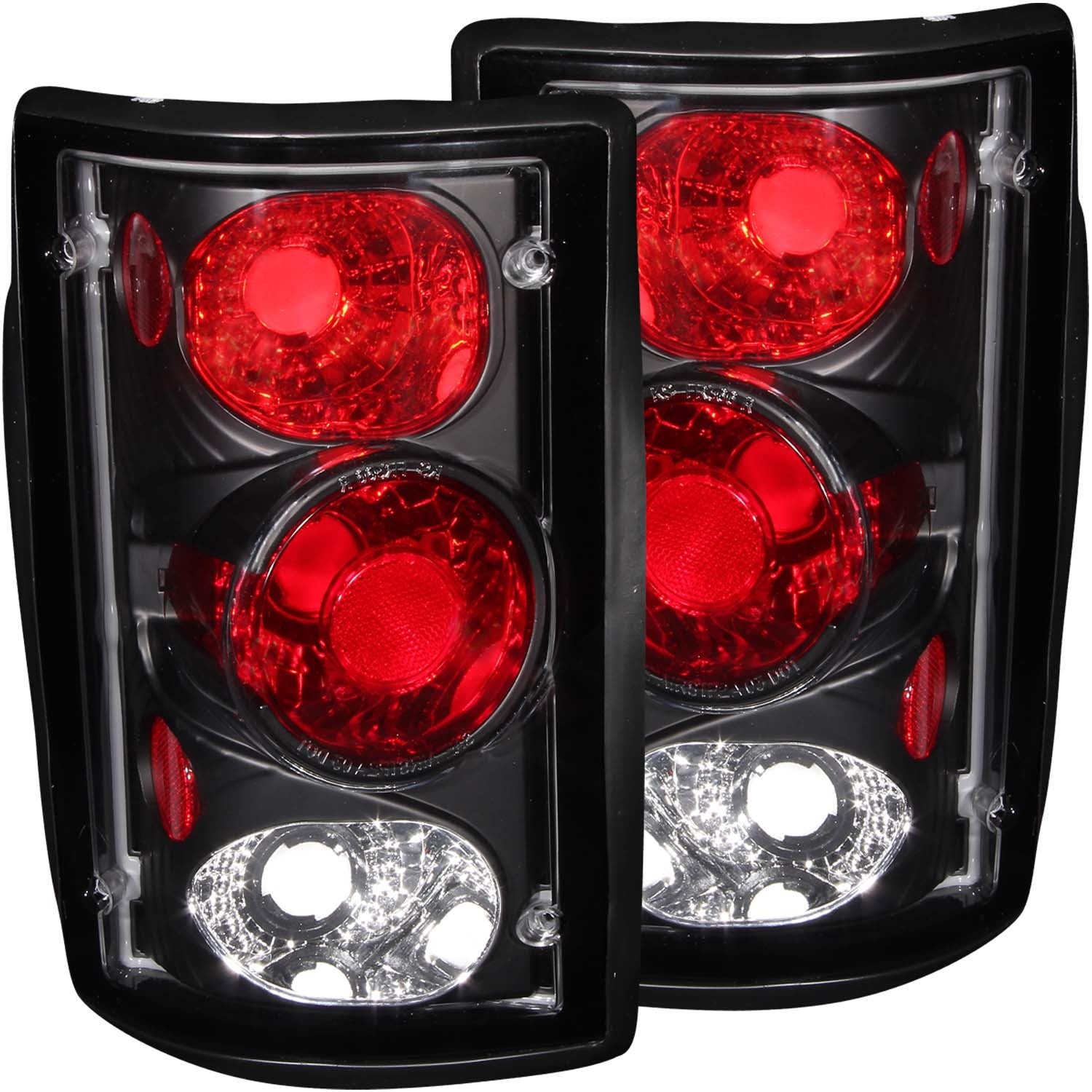 ANZO USA 211051 Tail Light Assembly; Clear Lens; Black Housing; Pair; ANZO USA 211051