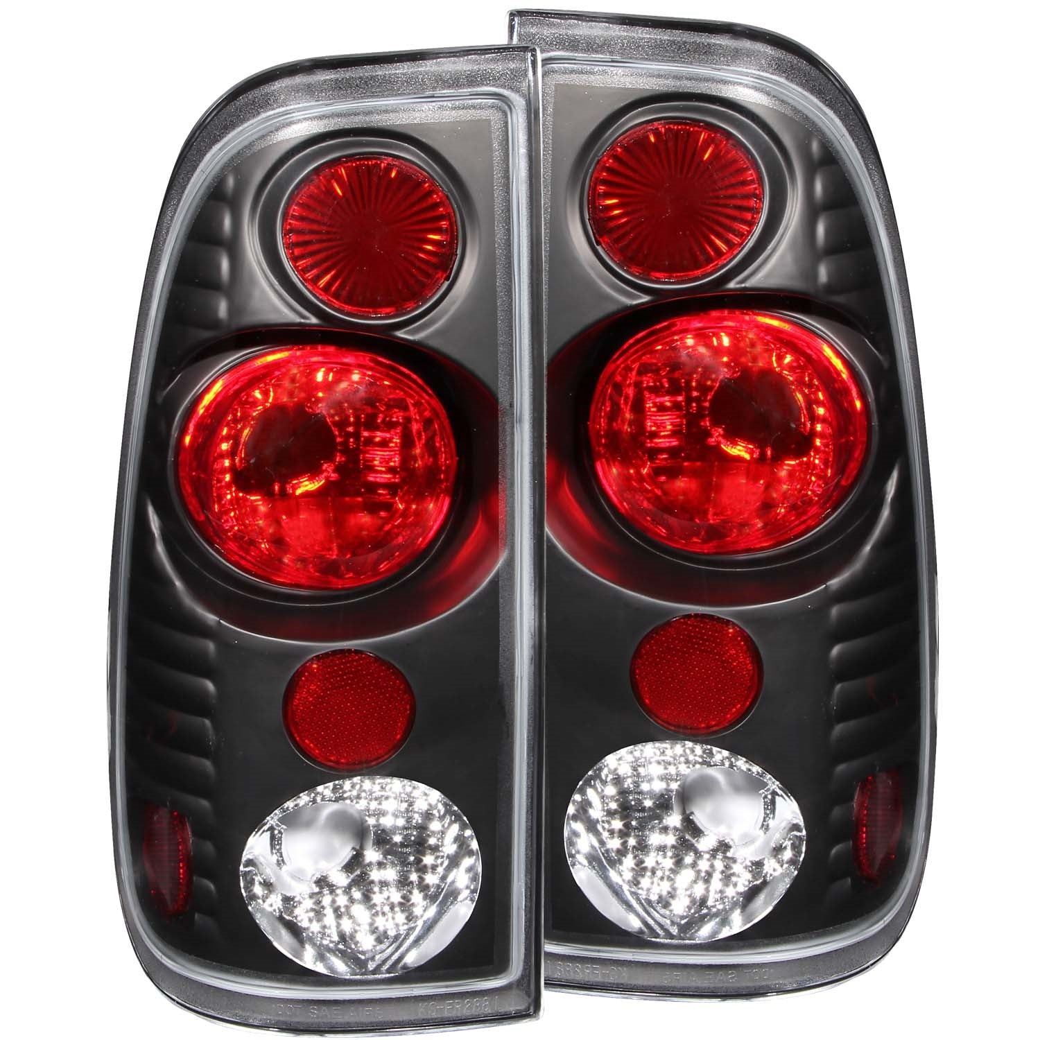 ANZO USA 211065 Tail Light Assembly; Clear Lens; Black Housing; G2; Pair; ANZO USA 211065