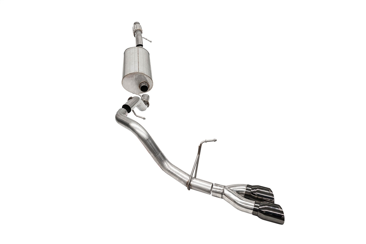 Corsa Performance 21125BLK 3.0in. Single Side Exit Cat-Back Exhaust System with Twin 4.0in. Tips Corsa Performance 21125BLK