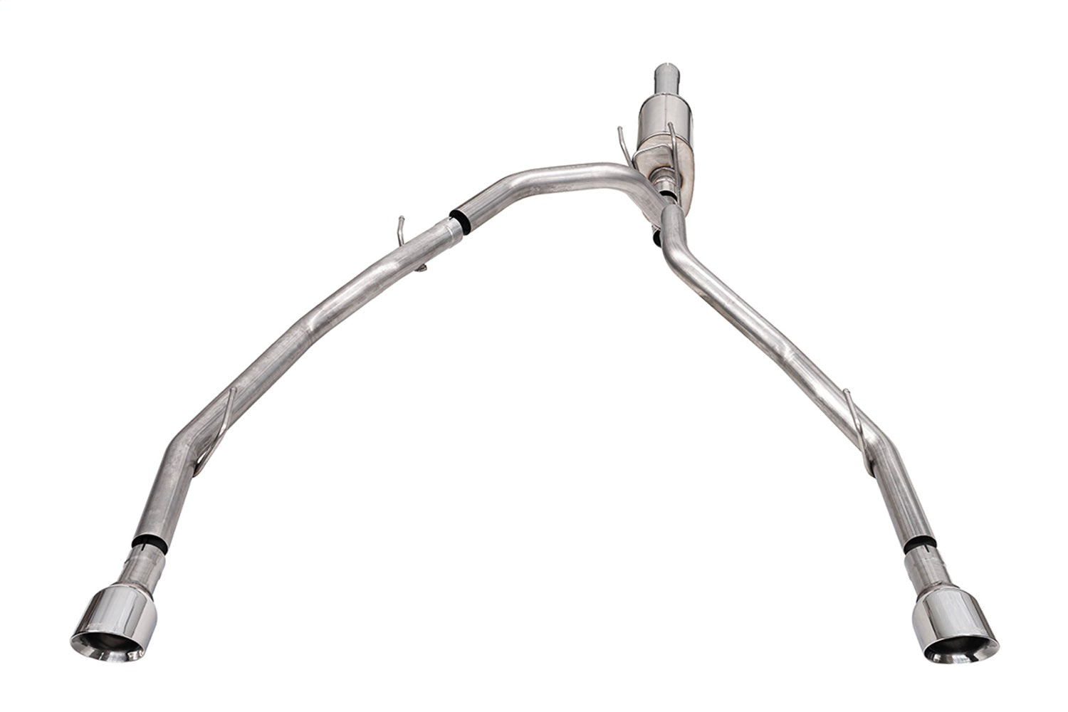 Corsa Performance 21139 3in. Cat-Back Exhaust; 4in.Polished Pro-Series Slash Cut Twin Tip Corsa Performance 21139