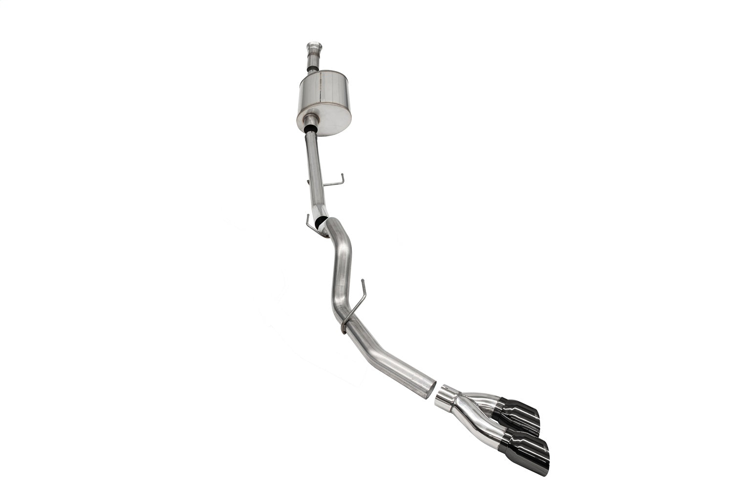 Corsa Performance 21157BLK 3.0in. Single Side Exit Catback Exhaust System with Twin 4.0in. Pro Series® Tips Corsa Performance 21157BLK