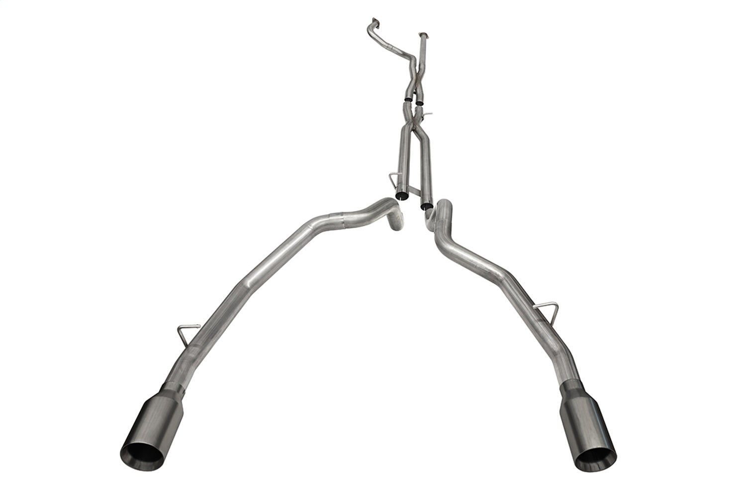 Corsa Performance 21190GNM 3.0in. Dual Rear Exit Catback Exhaust System with Flat Cut 5.0in. Dual Wall Tips Corsa Performance 21190GNM