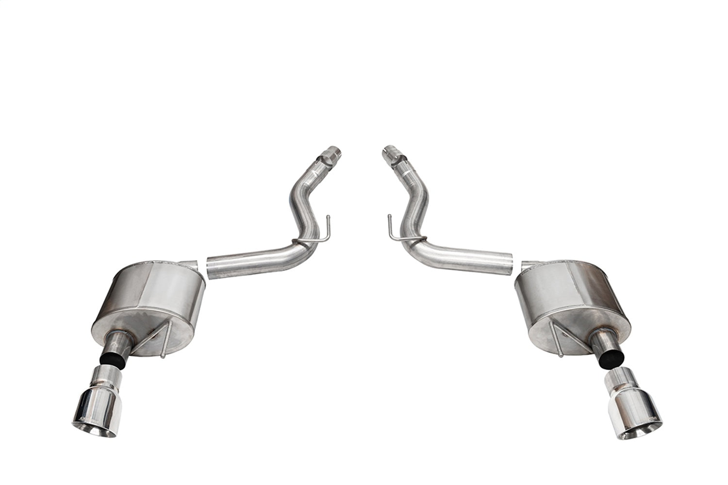 Corsa Performance 21252 3.0in. Dual Rear Exit Axle-Back Exhaust System with 4.5in. Polished Pro Series T Corsa Performance 21252