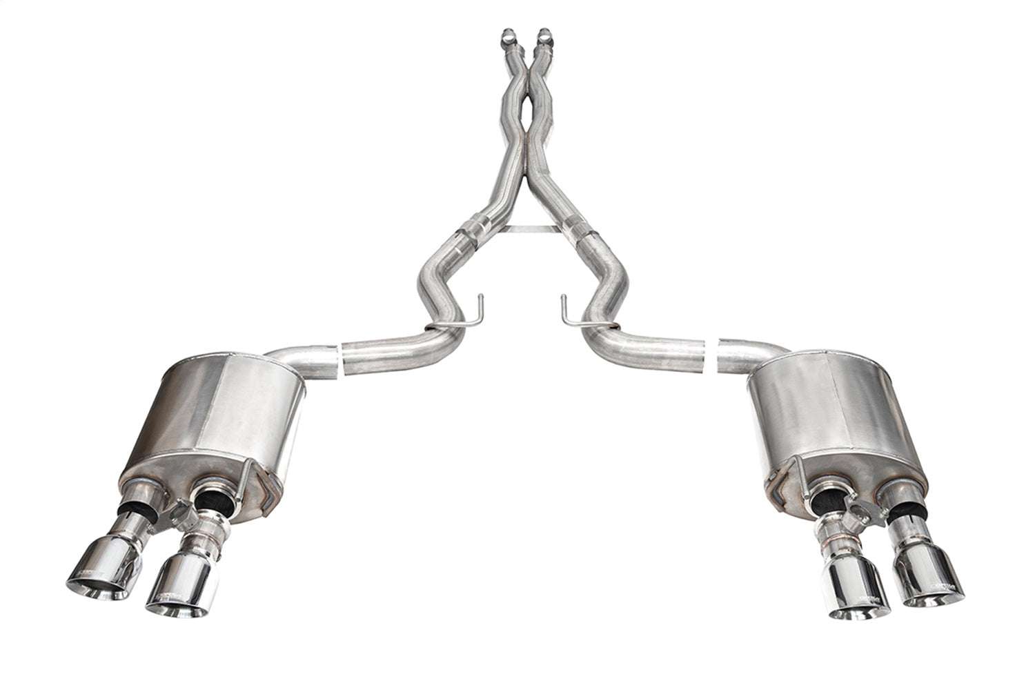 Corsa Performance 21265 3.0in. Dual Rear Exit Cat-Back with Twin 4.5in. Polished Slash Pro-Series Tips Corsa Performance 21265