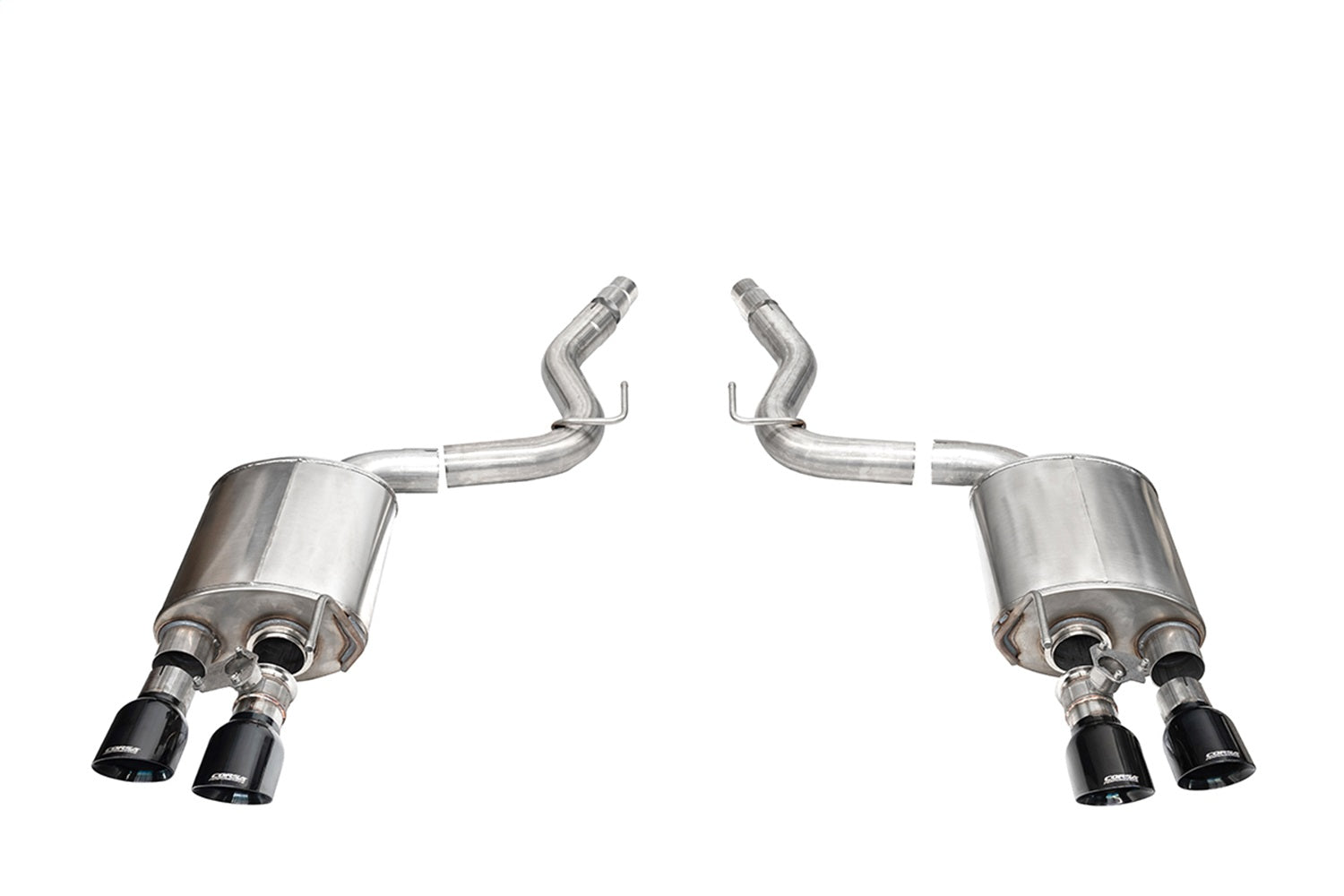 Corsa Performance 21267BLK 3.0in. Dual Rear Exit Axle-Back with Twin 4.5in. Black PVD Slash Pro-Series Tips Corsa Performance 21267BLK