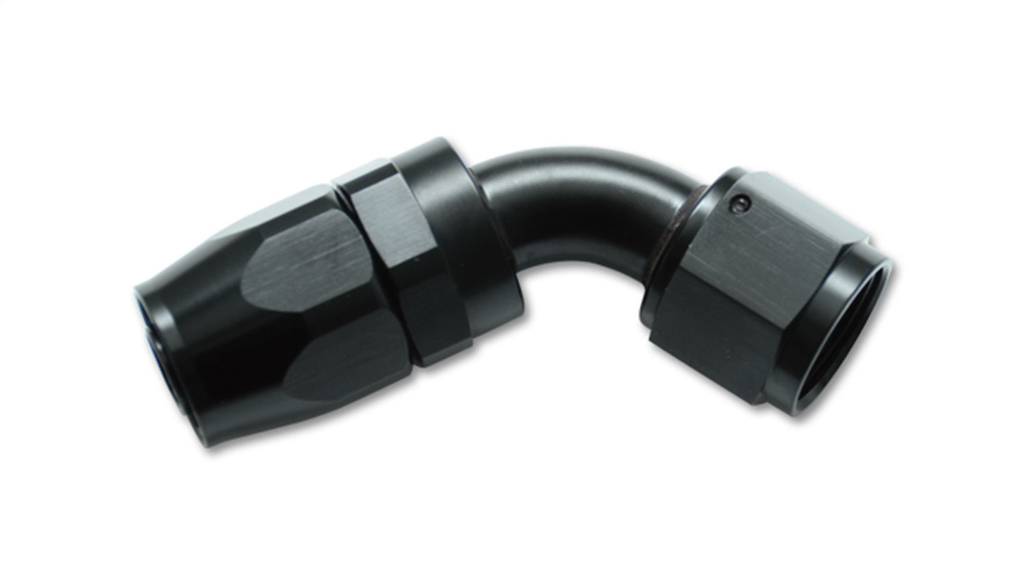 Vibrant Performance 21606 60 Degree Hose End Fitting; Hose Size: -6AN; 6061 Aluminum; Anodized Black; Vibrant Performance 21606