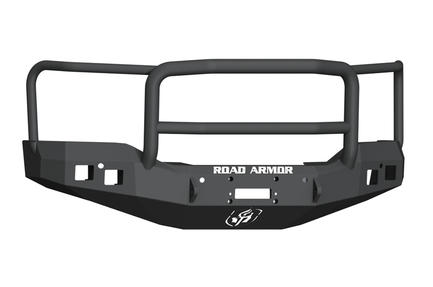 Road Armor 2161F5B Stealth Winch Front Bumper; Lonestar Guard; Satin Black; Road Armor 2161F5B