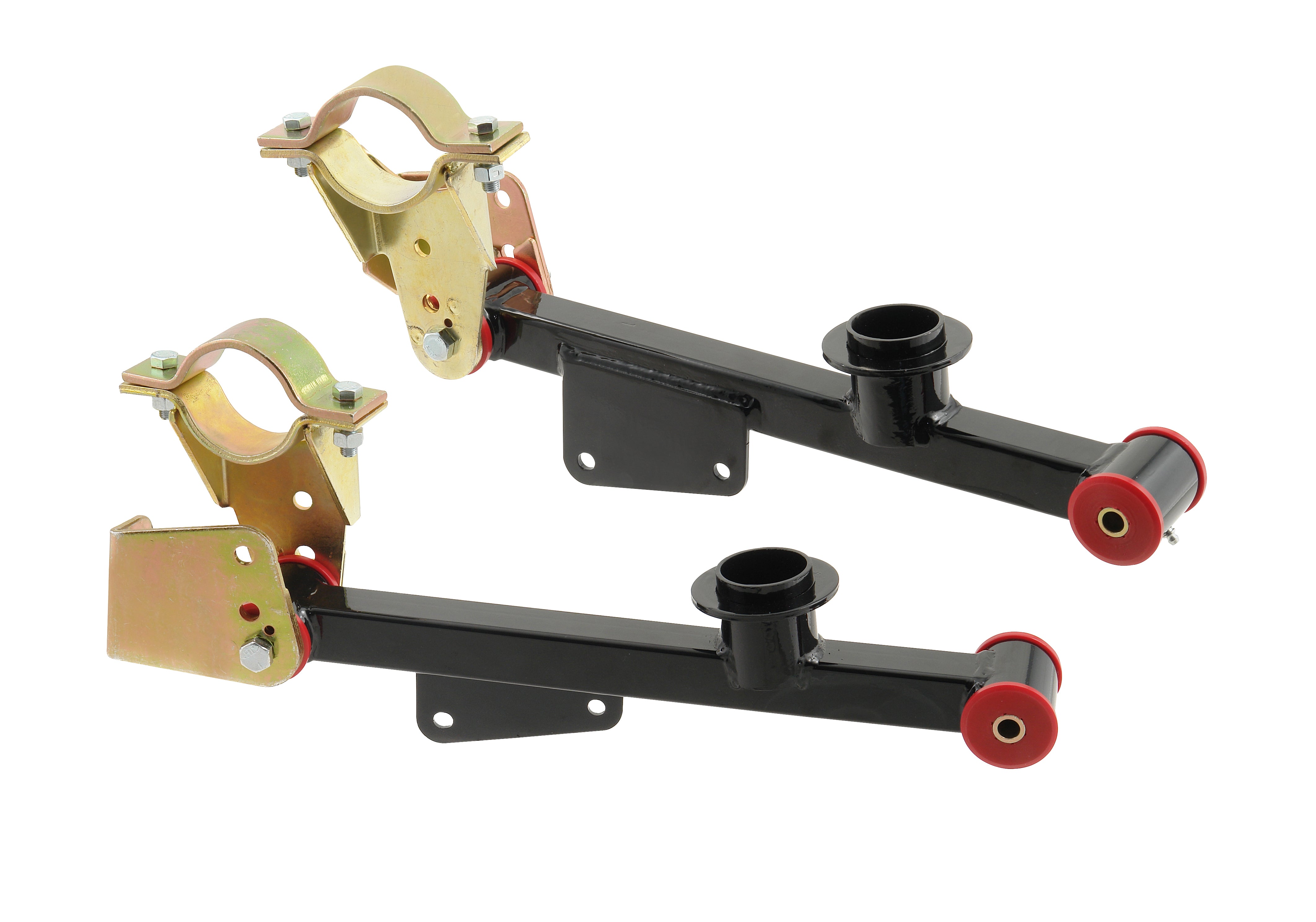 Lakewood Action Lift Traction Bars,1979-1998 Mustang,Steel,Black,Poly Bushing