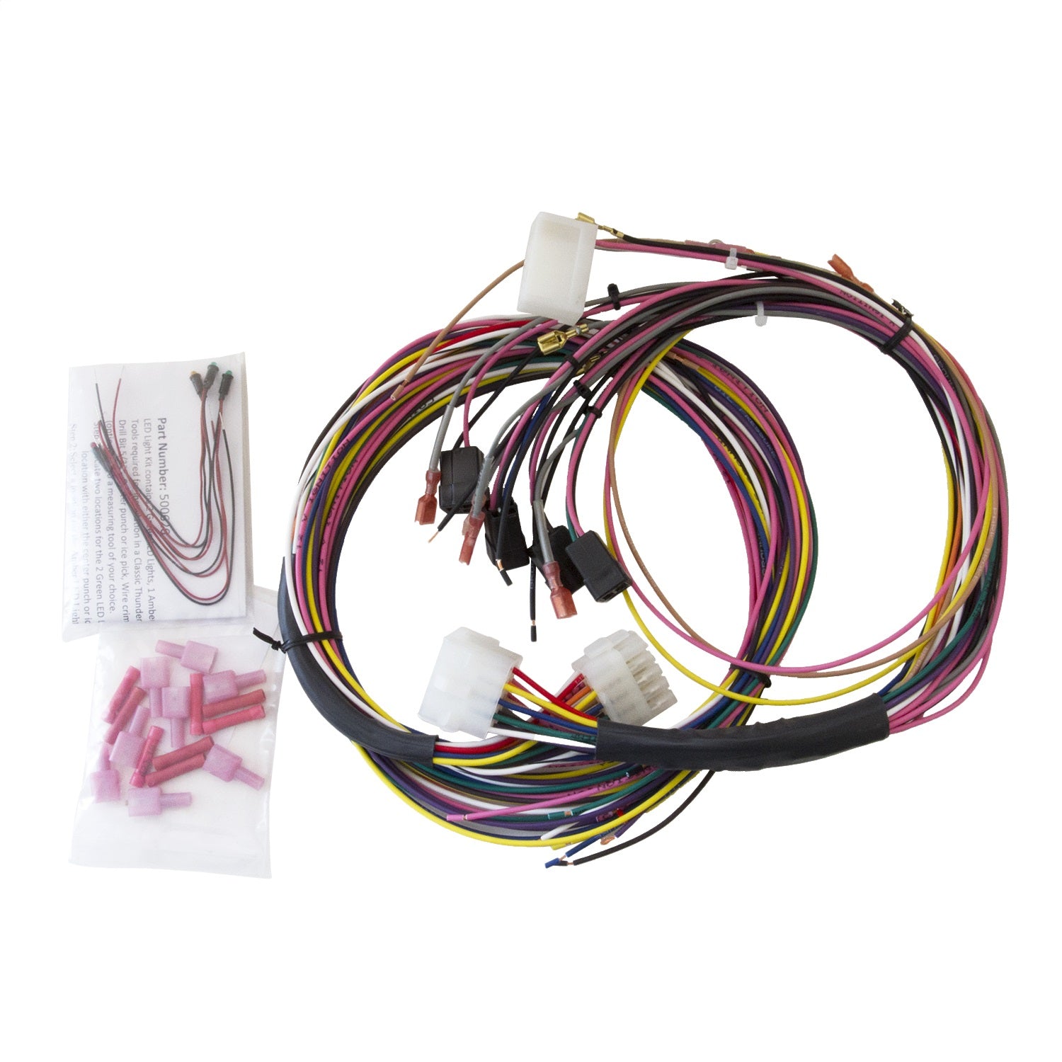 AutoMeter 2198 GAUGE WIRE HARNESS; UNIVERSAL; FOR TACH/SPEEDO/ELEC GAUGES; INCL LED INDICATORS AutoMeter 2198