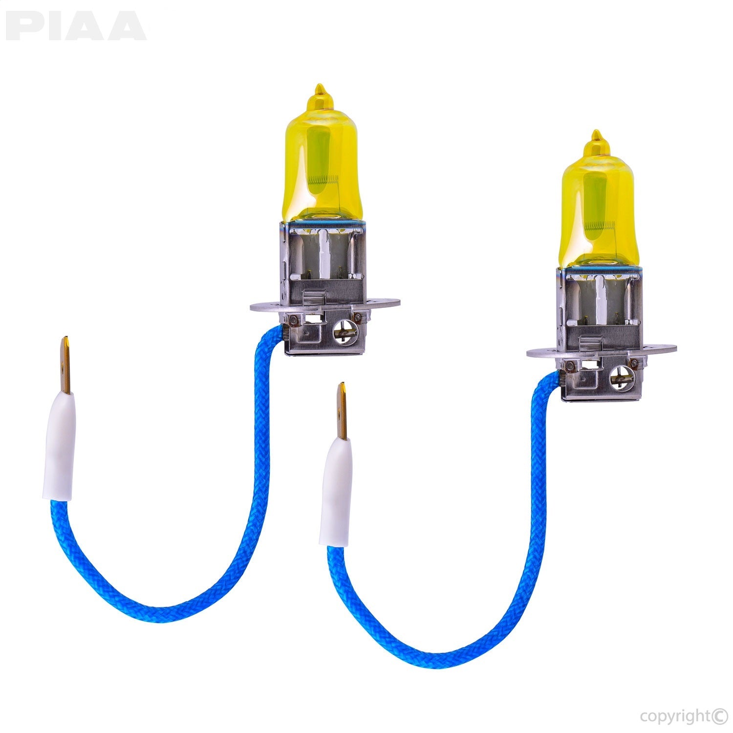 H3 Solar Yellow Replacement Bulb; 12V; 55W; 3900K; Twin Pack; PIAA 22-13403