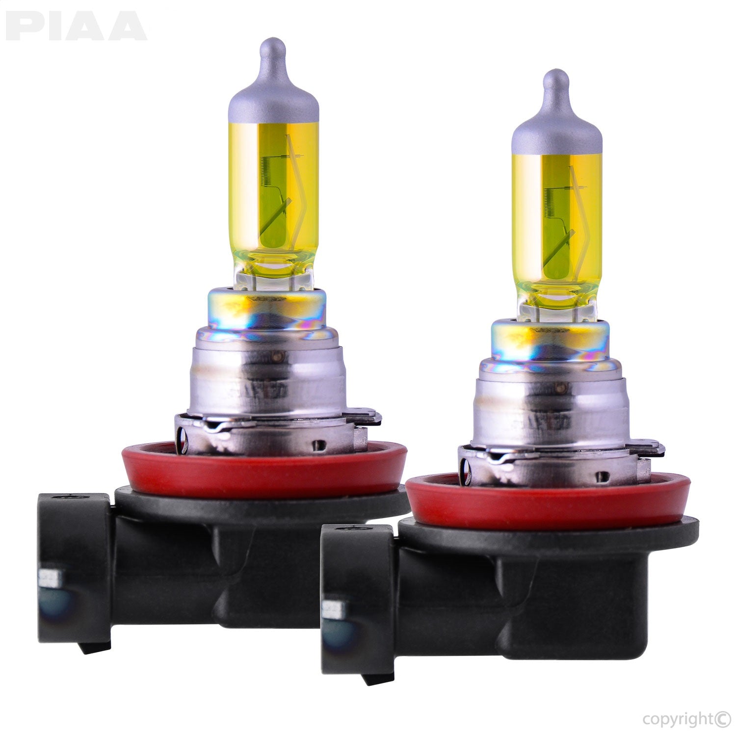 H16 Solar Yellow Replacement Bulb; 12V; 19W; 2500K; Twin Pack; PIAA 22-13416