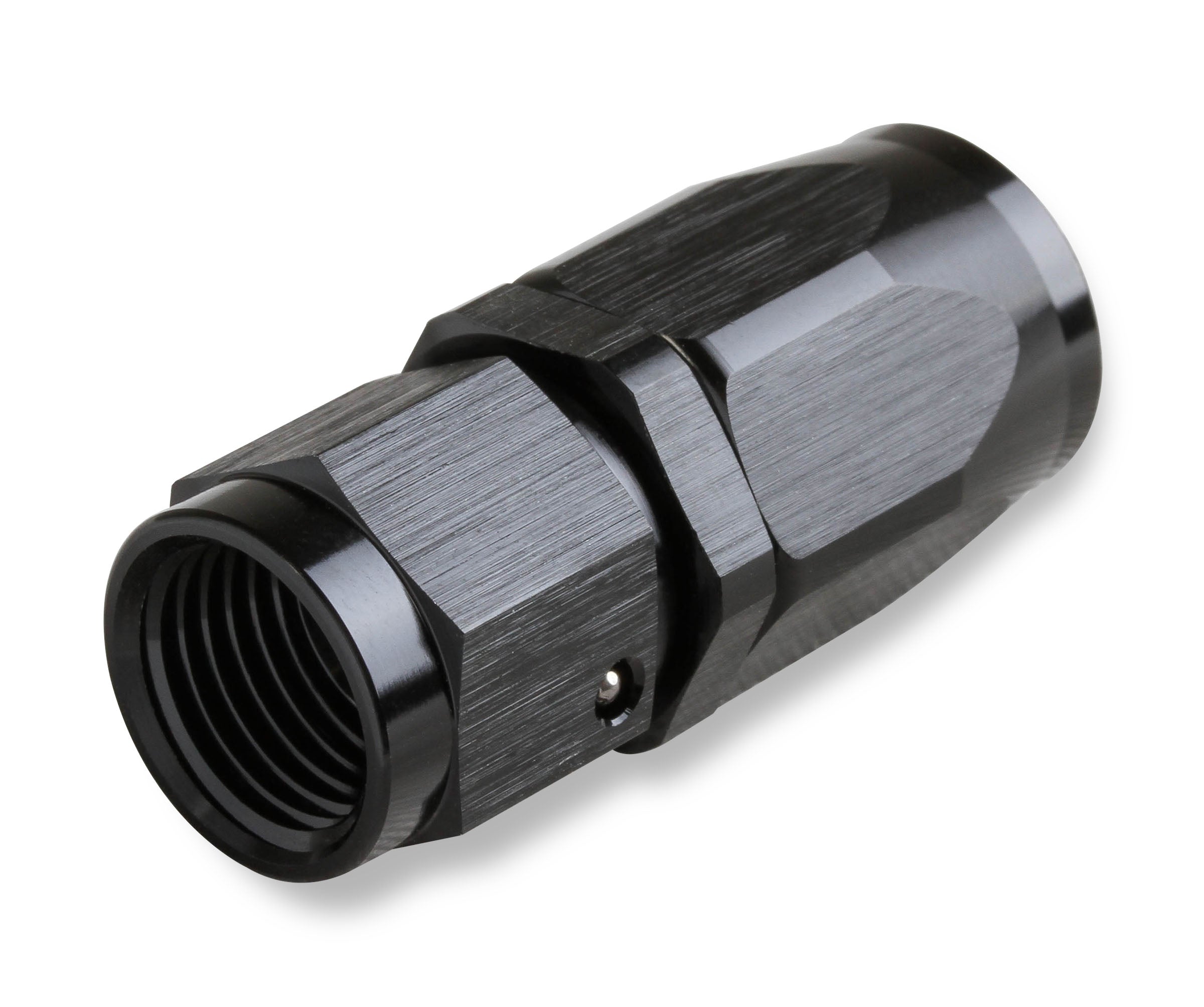 Mr Gasket 220110-BL Swivel Hose End; Straight; -10 AN; Adjustable; Anodized Black; Mr Gasket 220110-BL