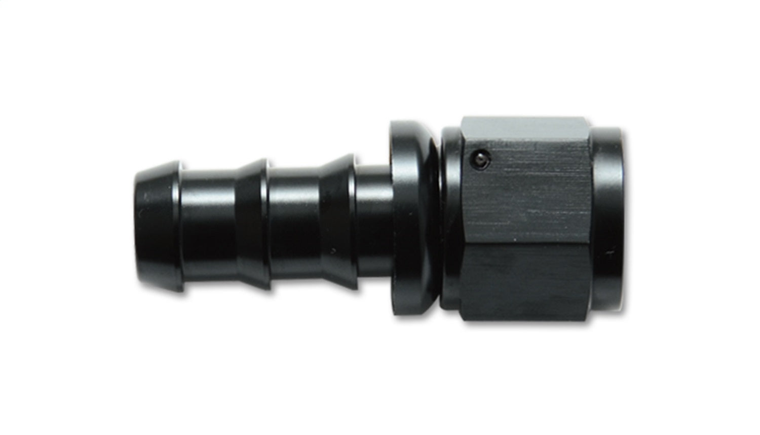 Vibrant Performance 22012 Straight Push-On Hose End Fitting; Size: -12AN; 6061 Aluminum; Anodized Black; Vibrant Performance 22012