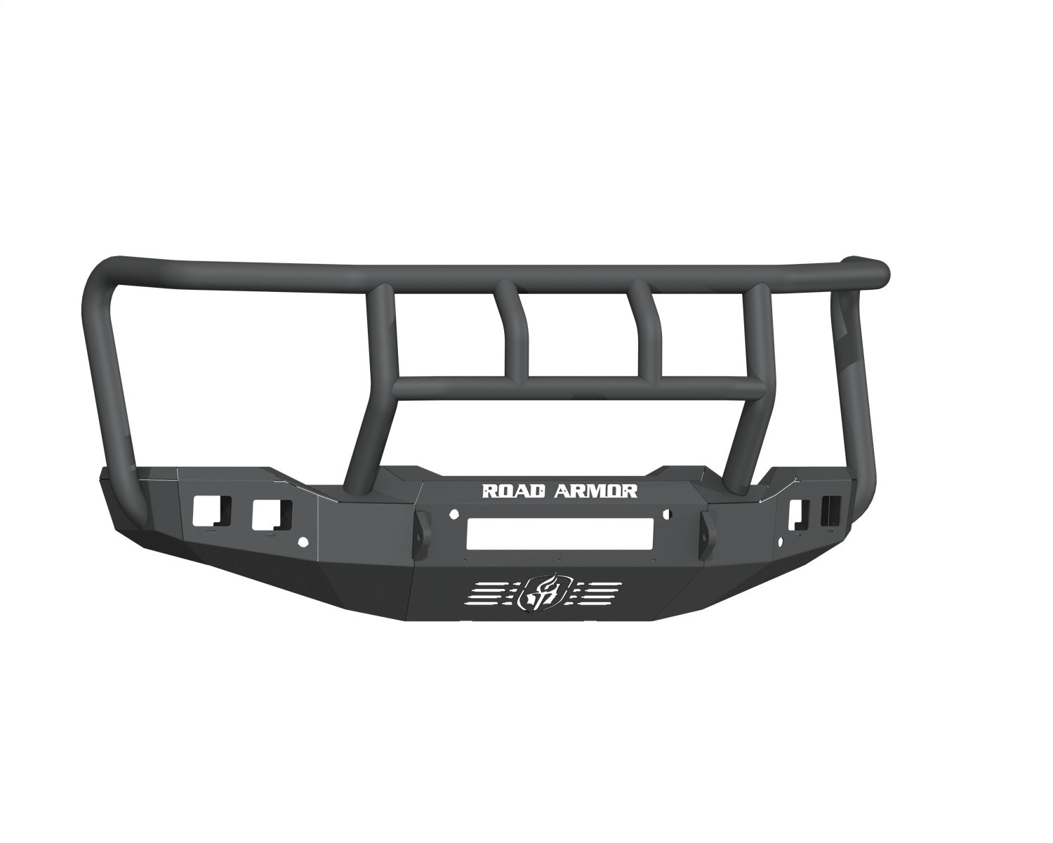 Road Armor 2202F2B-NW Stealth Non-Winch Front Bumper; Titan Guard; Texture Black; Road Armor 2202F2B-NW