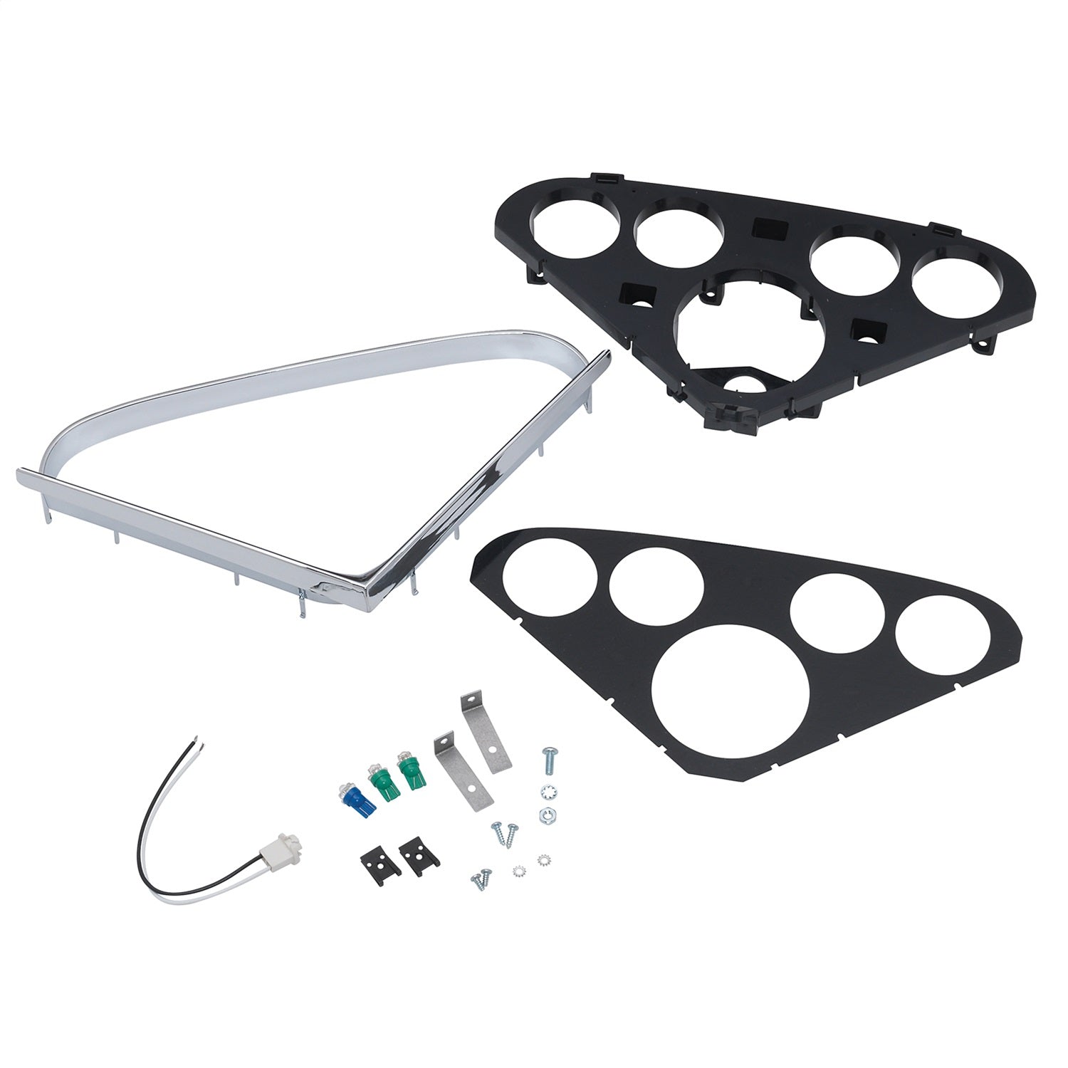 AutoMeter 2208 GAUGE MOUNT; DIRECT FIT DASH PANEL; (3 3/8in.; 2 1/16in. X4); CHEVY TRUCK 55-59 AutoMeter 2208