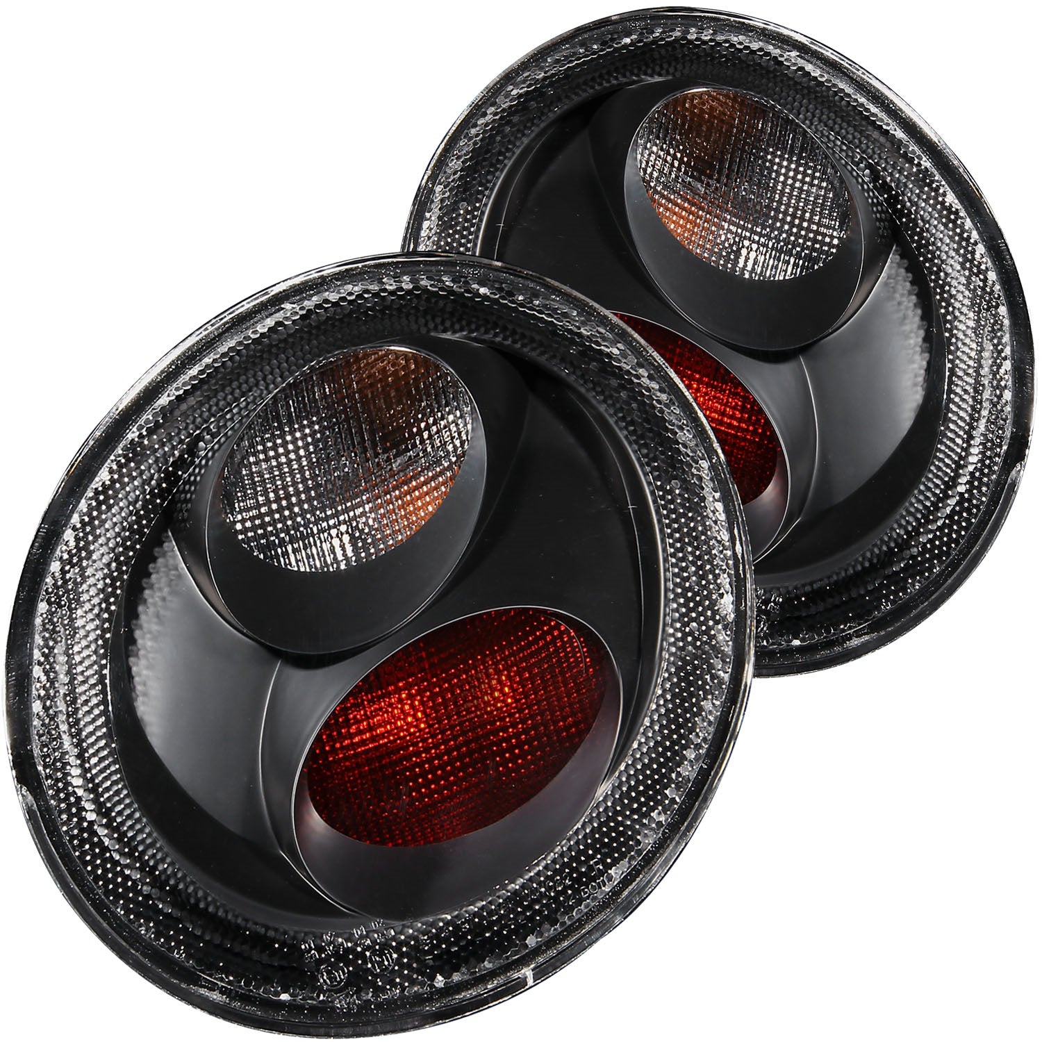 ANZO USA 221119 Tail Light Assembly; Clear Lens; Black Housing; Pair; ANZO USA 221119