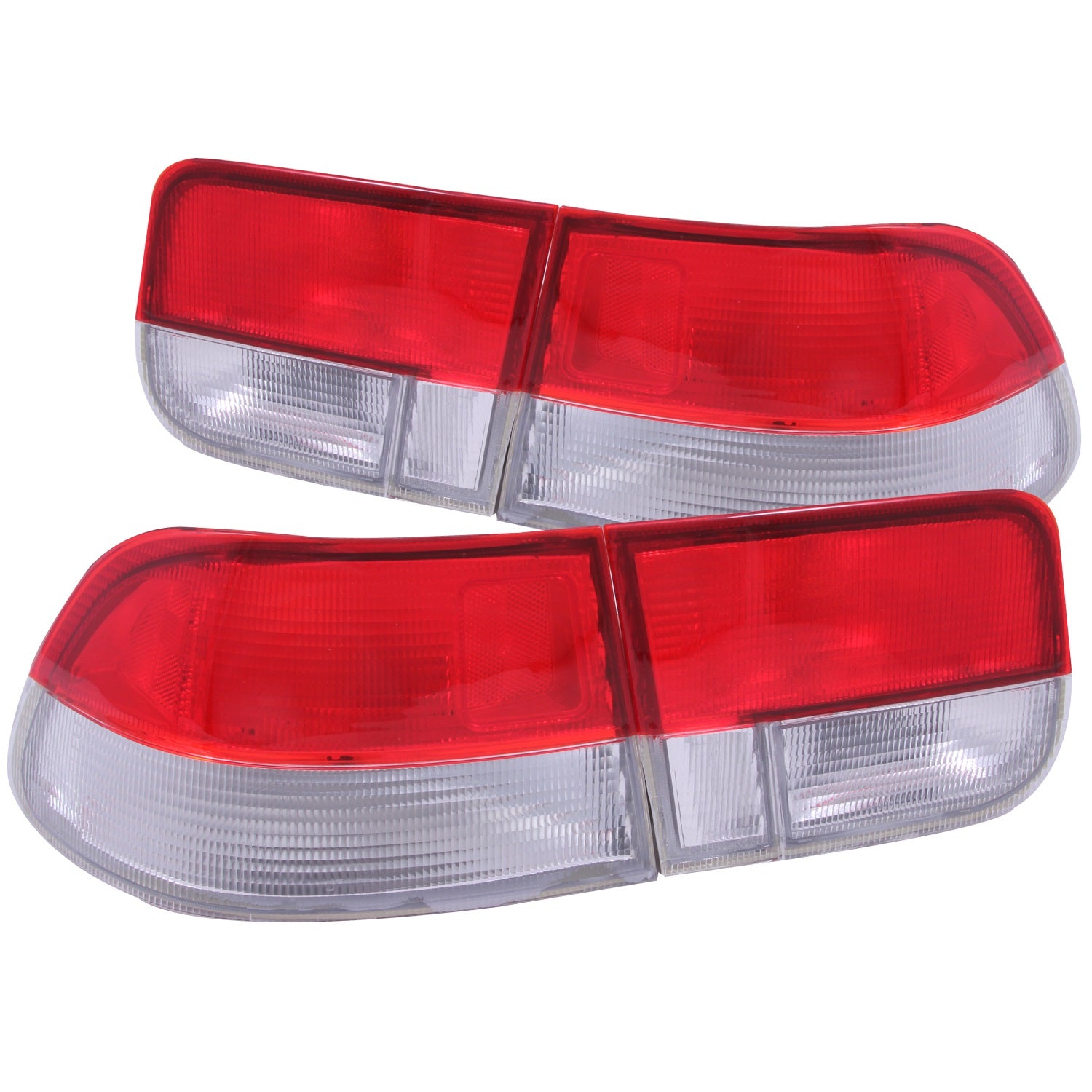 ANZO USA 221147 Tail Light Assembly; Red/Clear Lens; OEM; Pair; 4 pc.; ANZO USA 221147