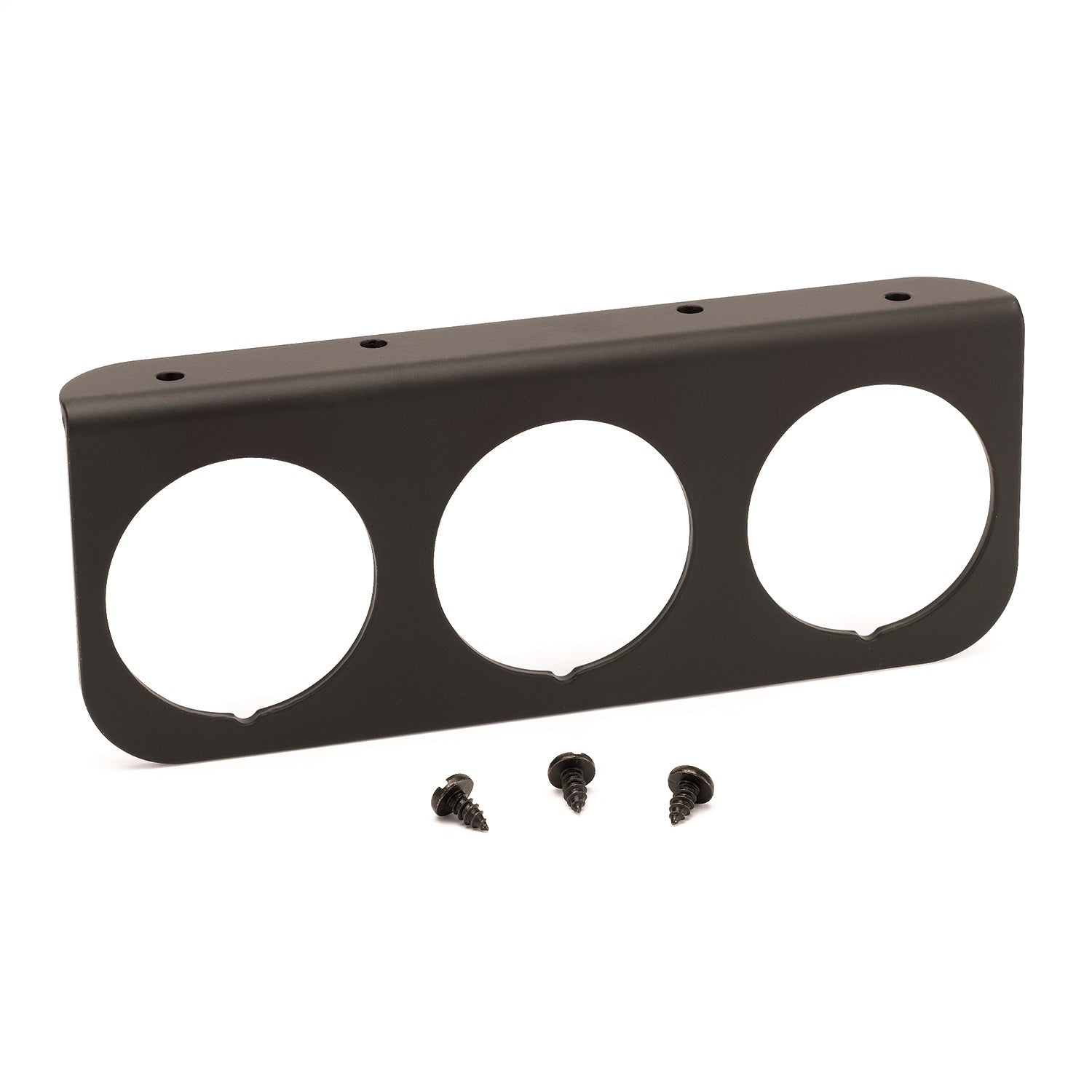 AutoMeter 2238 GAUGE MOUNTING PANEL; TRIPLE; 2-1/16in.; BLACK; ALUMINUM AutoMeter 2238