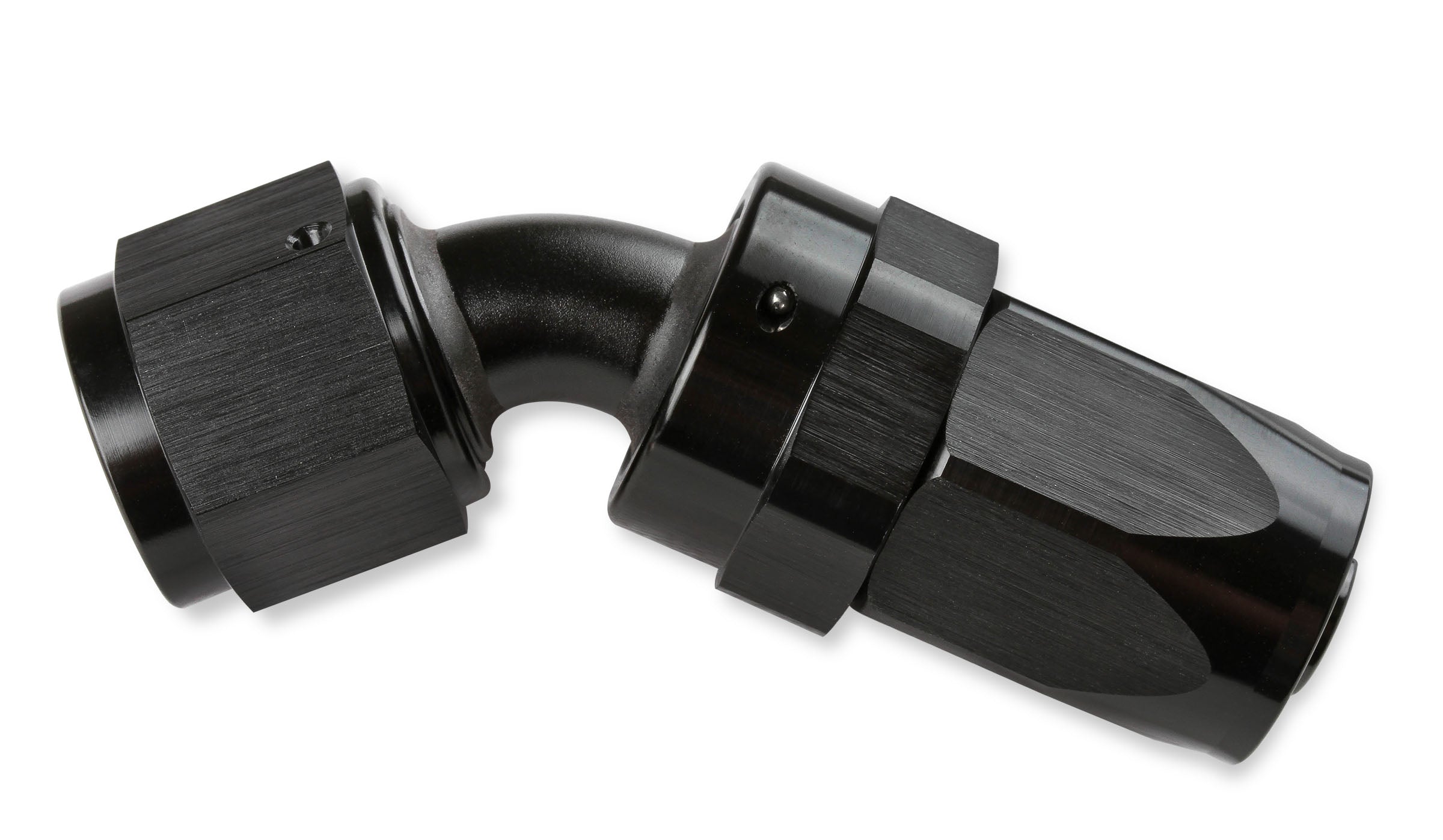 Mr. Gasket -8 AN 45 Degree Swivel Hose End - Black