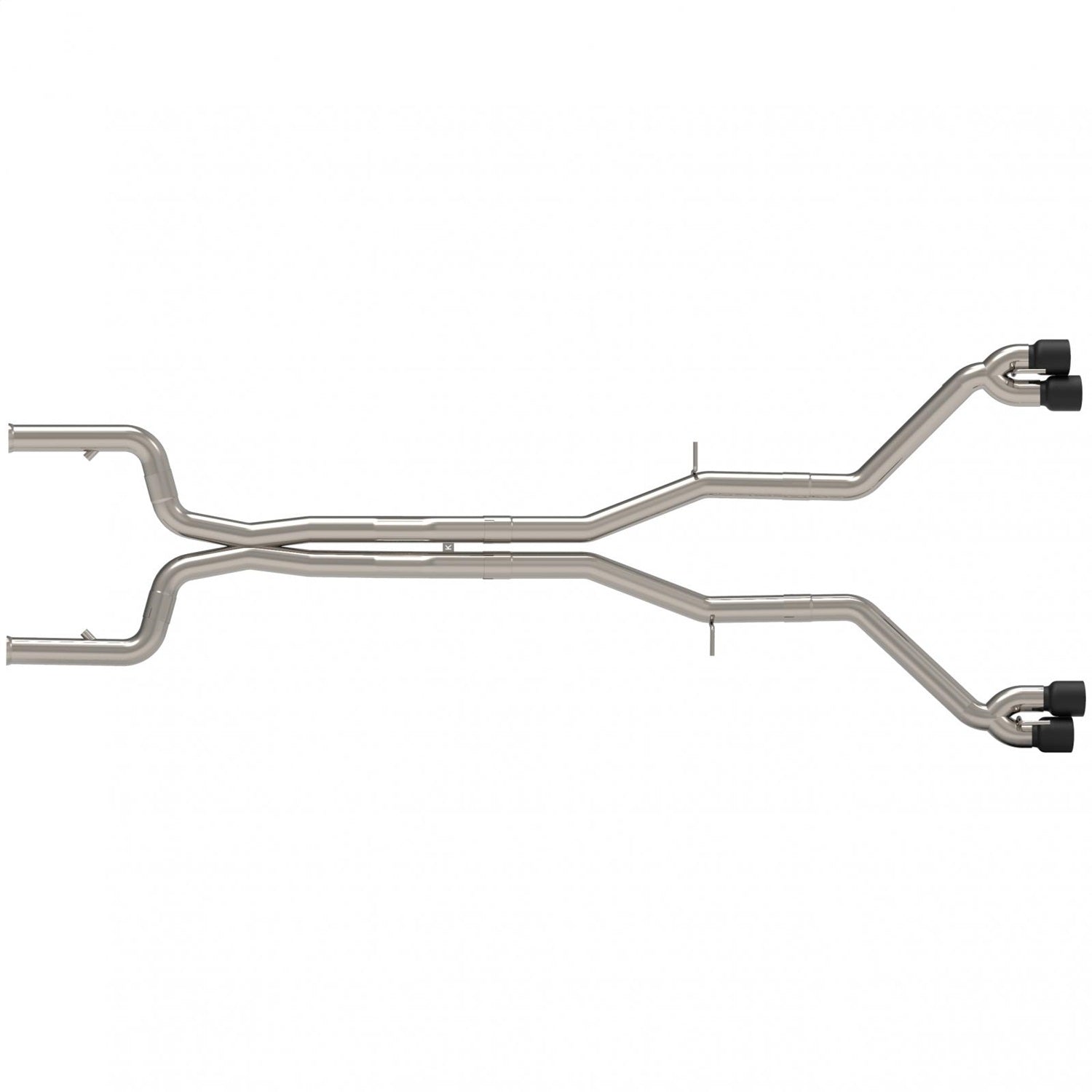 Kooks Custom Headers 22605161MD 3in. Competition Only Header-Back Muffler Delete Exhaust w/Black Quad Tips. Kooks Custom Headers 22605161MD