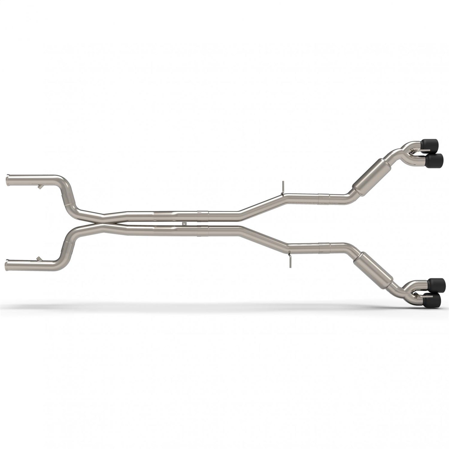 Kooks Custom Headers 22605161SS 3in. Competition Only Header-Back Street Screamer Exhaust w/Black Quad Tips. Kooks Custom Headers 22605161SS