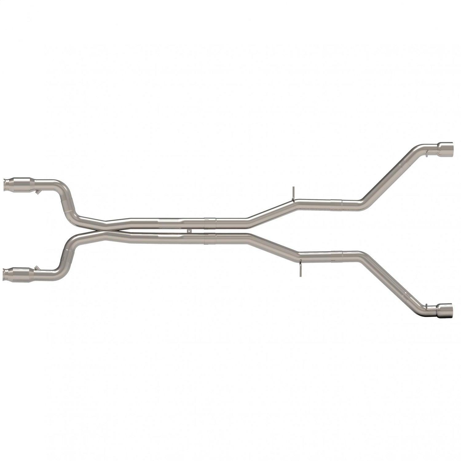Kooks Custom Headers 22605201MD 3in. Catted Header-Back Muffler Delete Exhaust w/Polished Tips. Kooks Custom Headers 22605201MD