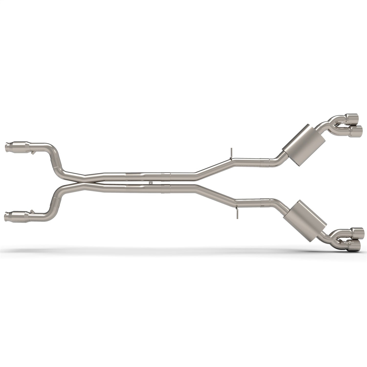 Kooks Custom Headers 22605251 3in. SS Catted Header-Back Exhaust w/SS Quad Tips. 2016-2024 Camaro SS. Kooks Custom Headers 22605251