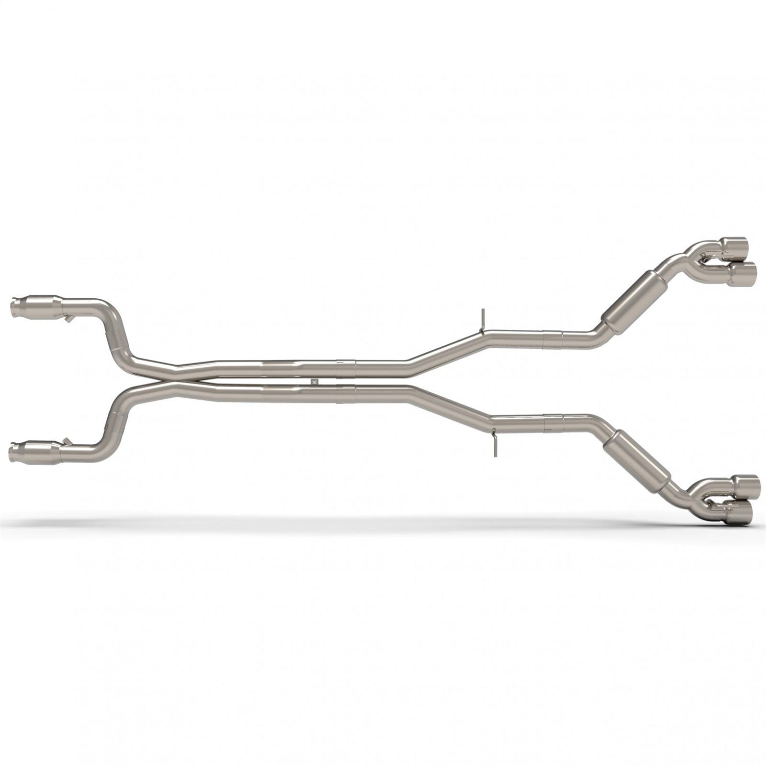 Kooks Custom Headers 22605251SS 3in. Catted Header-Back Street Screamer Exhaust w/Polished Quad Tips. Kooks Custom Headers 22605251SS