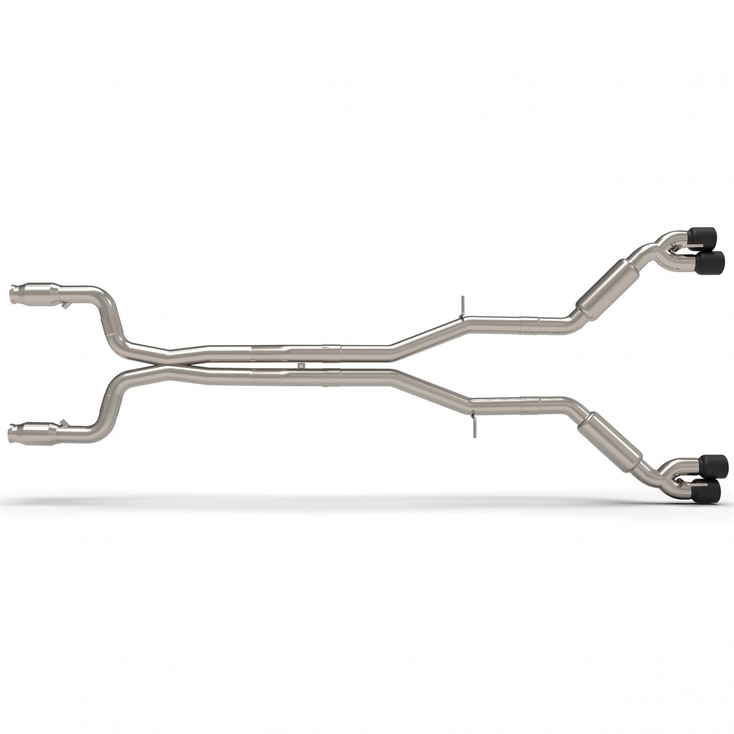 Kooks Custom Headers 22605261SS 3in. Catted Header-Back Street Screamer Exhaust w/Black Quad Tips. Kooks Custom Headers 22605261SS