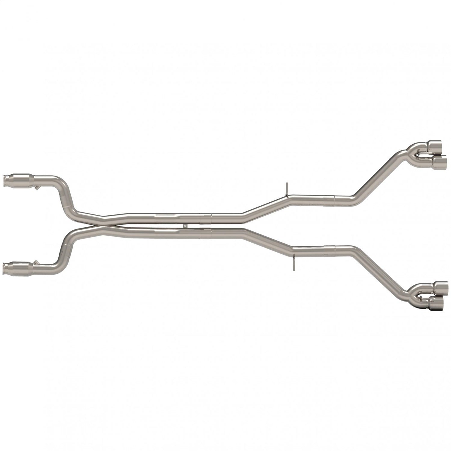 Kooks Custom Headers 22605351MD 3in. GREEN Catted Header-Back Muffler Delete Exhaust w/Polished Quad Tips. Kooks Custom Headers 22605351MD