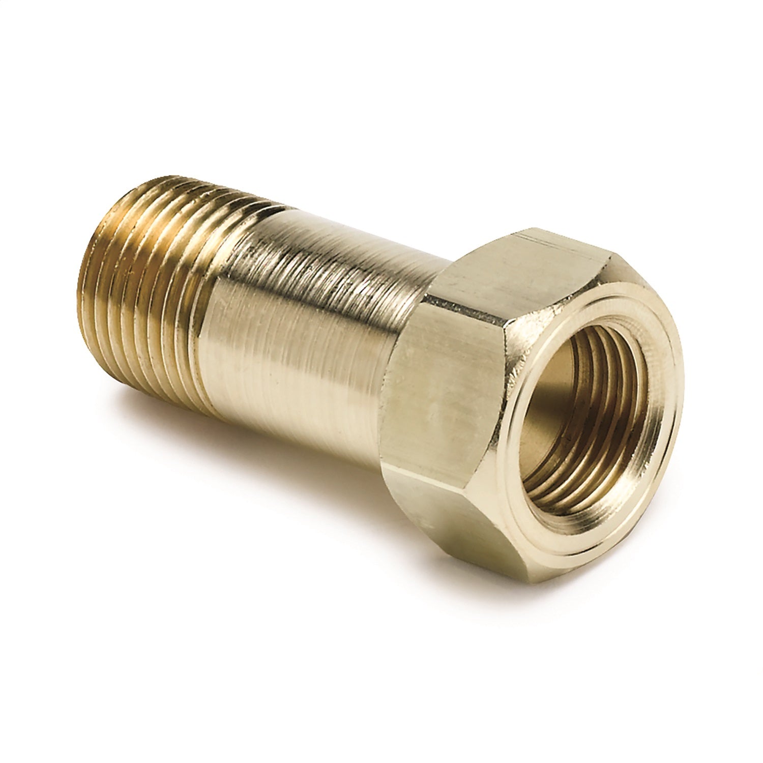 AutoMeter 2271 FITTING; ADAPTER; 3/8in. NPT MALE; EXTENSION; BRASS; FOR MECH. TEMP. GAUGE AutoMeter 2271