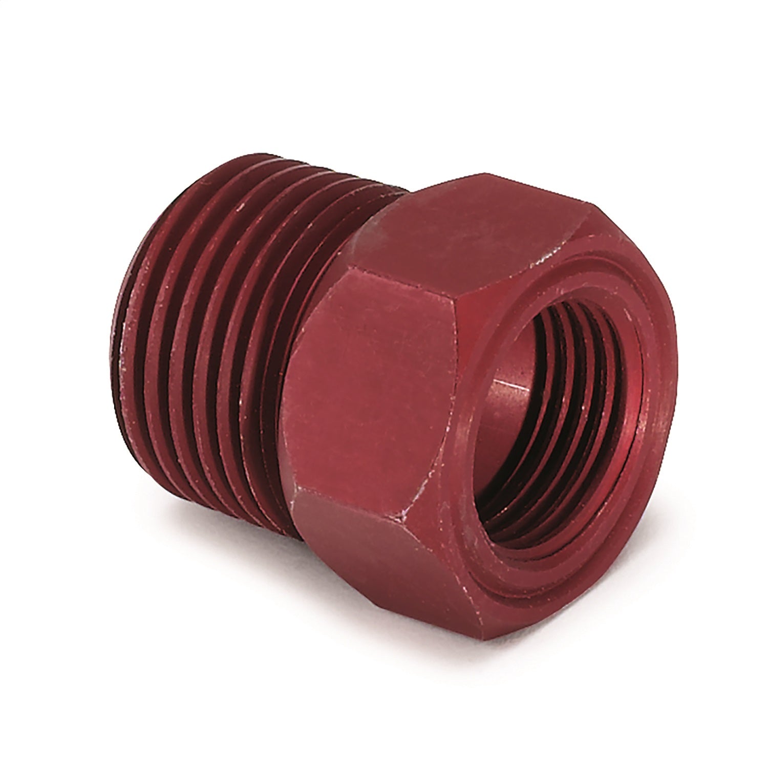AutoMeter 2273 FITTING; ADAPTER; 1/2-1/16in. NPT MALE; ALUMINUM; RED; FOR MECH. TEMP. GAUGE AutoMeter 2273