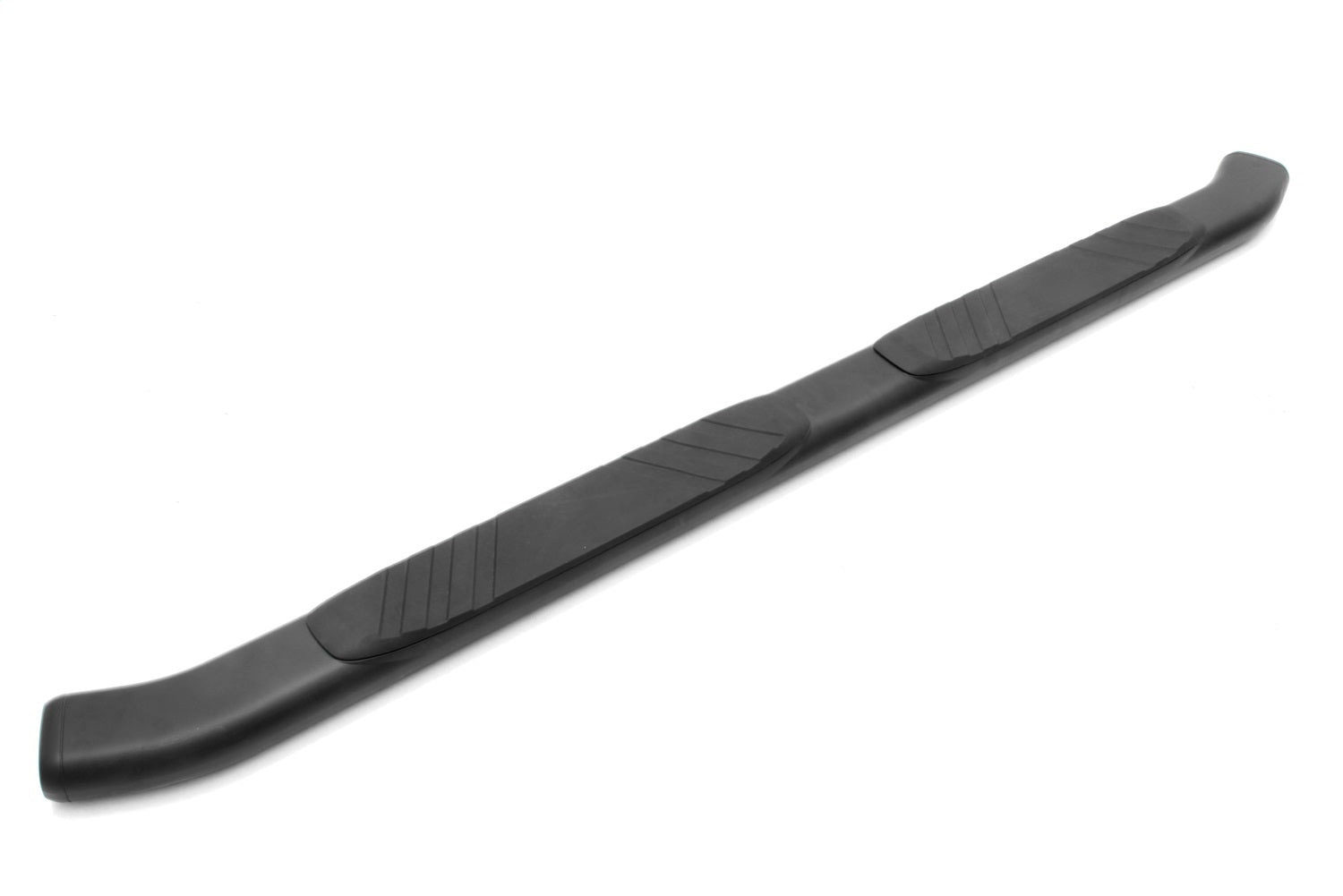 Lund 22758737 5 Inch Oval Bent Nerf Bar; Incl. Brackets; Black; 87 in.; Lund 22758737