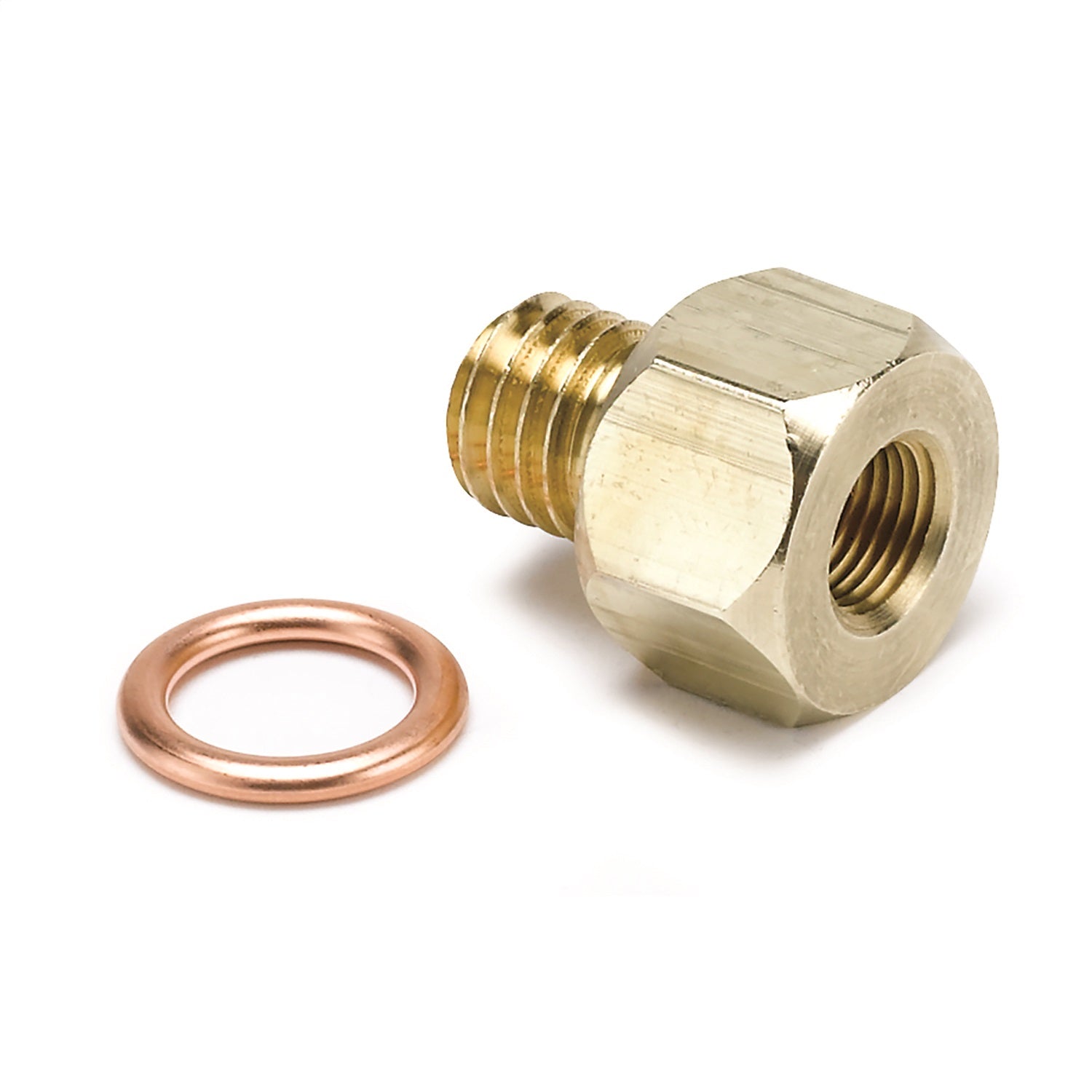 AutoMeter 2278 FITTING; ADAPTER; METRIC; M12X1.75 MALE TO 1/8in. NPTF FEMALE; BRASS AutoMeter 2278