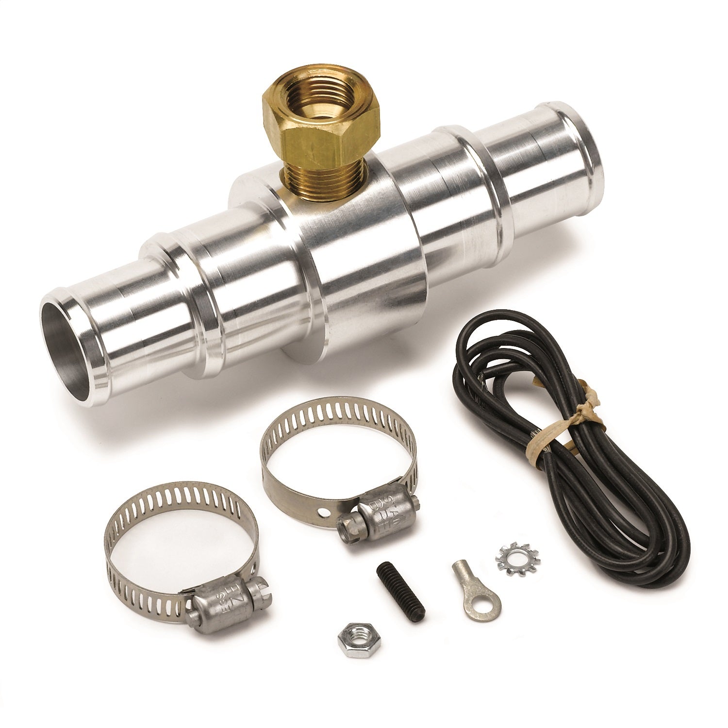 AutoMeter 2282 FITTING; ADAPTER; RADIATOR HOSE; 1in. TO 1.25in.; 3/8in. NPTF FEMALE; ALUMINUM AutoMeter 2282
