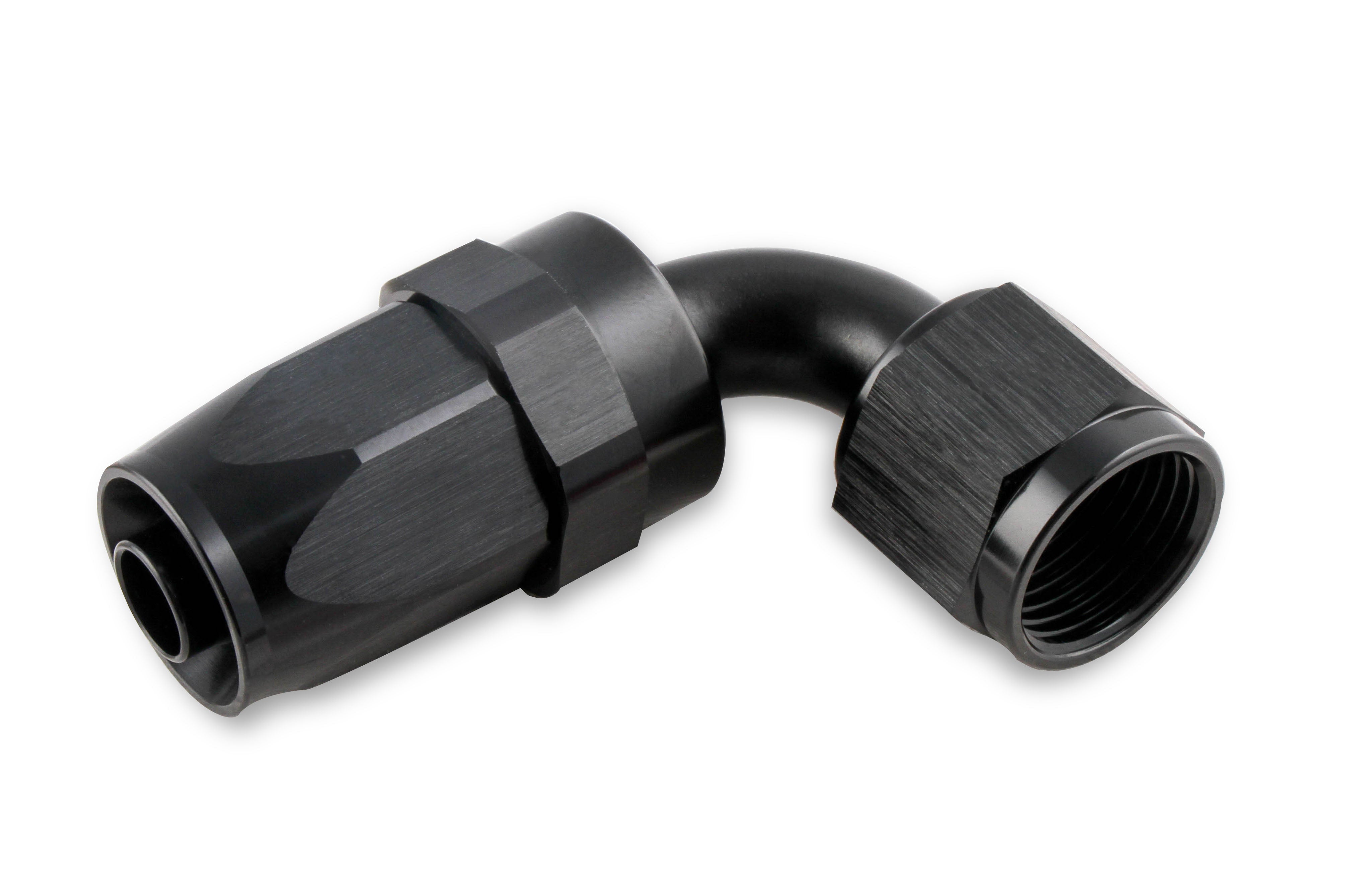 Mr Gasket 229010-BL Swivel Hose End; 90 Degree; -10 AN; Adjustable; Anodized Black; Mr Gasket 229010-BL