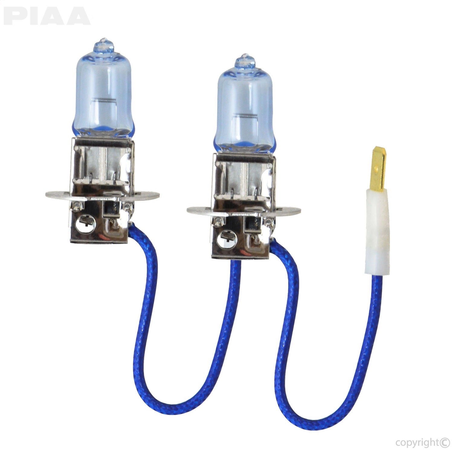 H3 Xtreme White Hybrid Replacement Bulb; 12V; 55W; 3900K; Twin Pack; PIAA 23-10103
