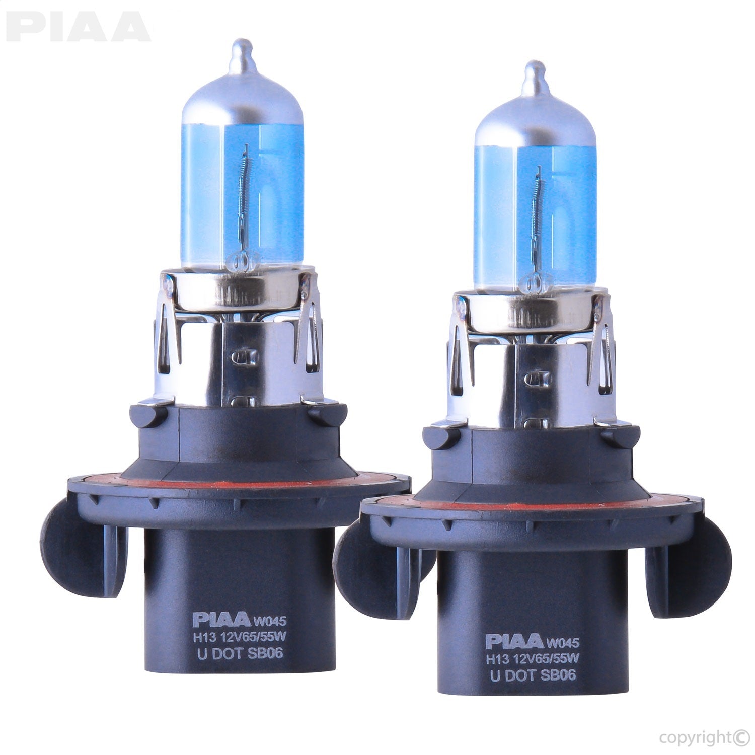 H13/9008 Xtreme White Hybrid Replacement Bulb; 12V; 60/55W; 3900K; Twin Pack; PIAA 23-10113