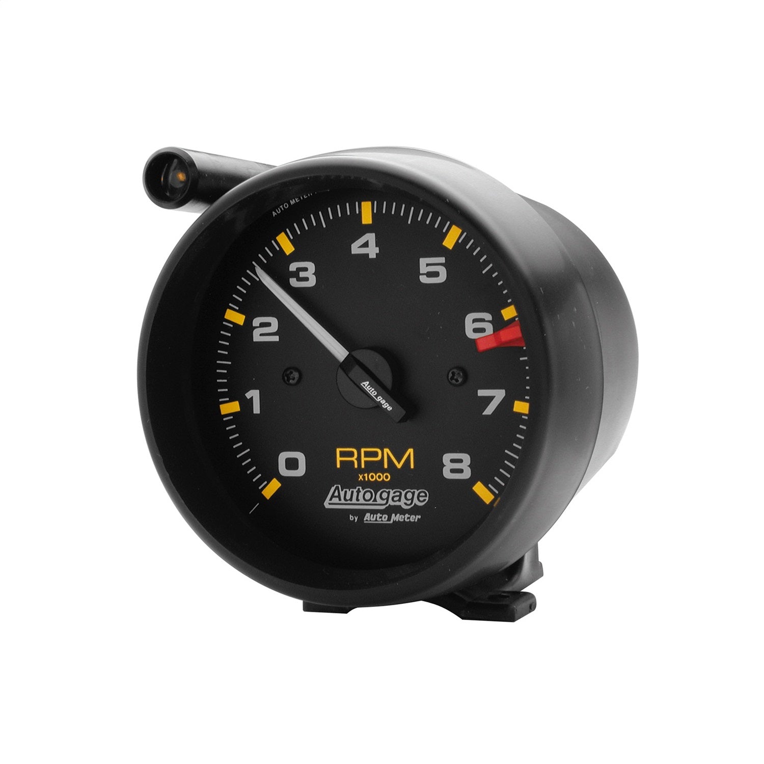 AutoMeter 2309 GAUGE; TACH; 3 3/4in.; 8K RPM; PEDESTAL W/EXT SHIFT LIGHT; BLK DIAL BLK CASE; AG AutoMeter 2309