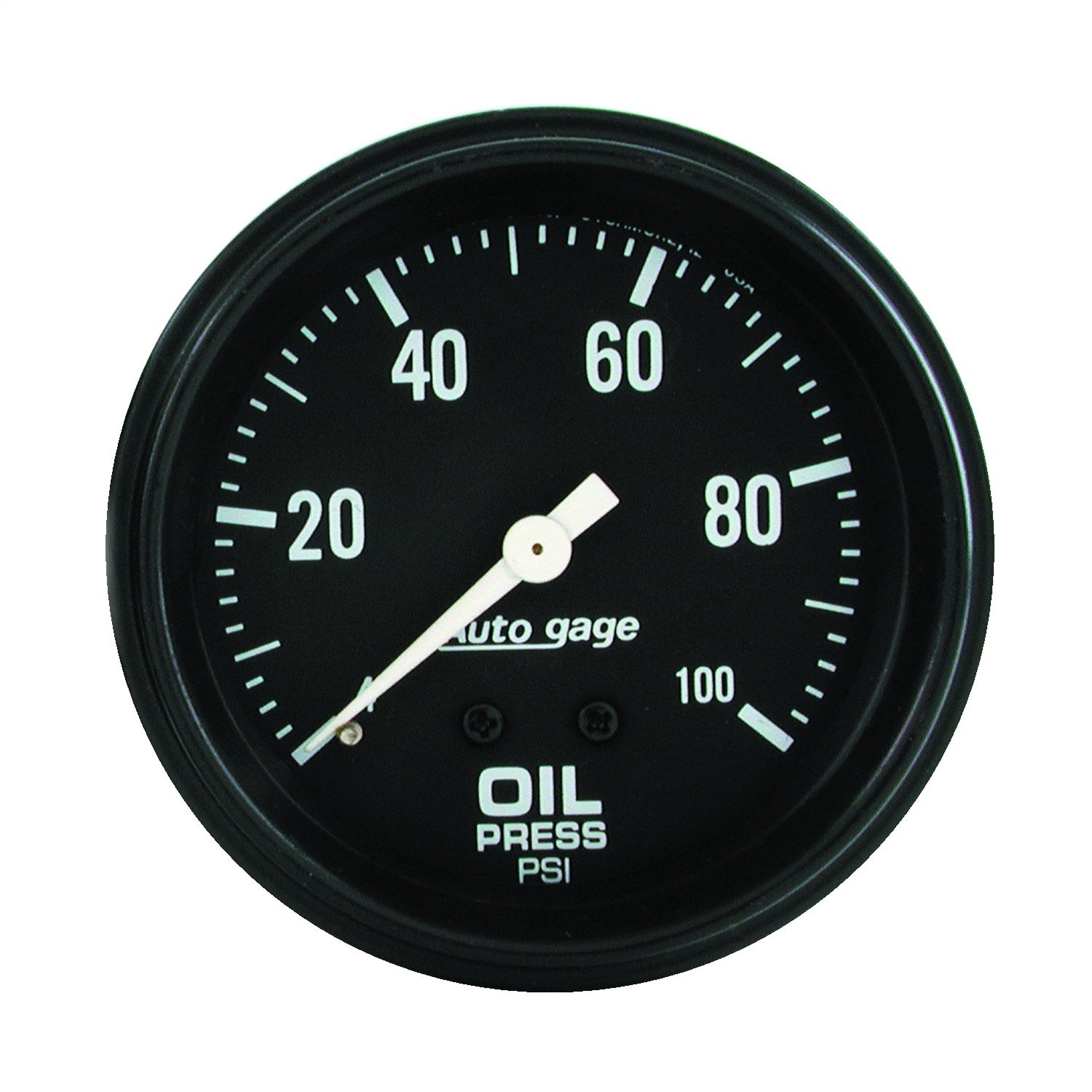 AutoMeter 2312 GAUGE; OIL PRESSURE; 2 5/8in. 0-100PSI; MECHANICAL; BLACK; AUTOGAGE AutoMeter 2312