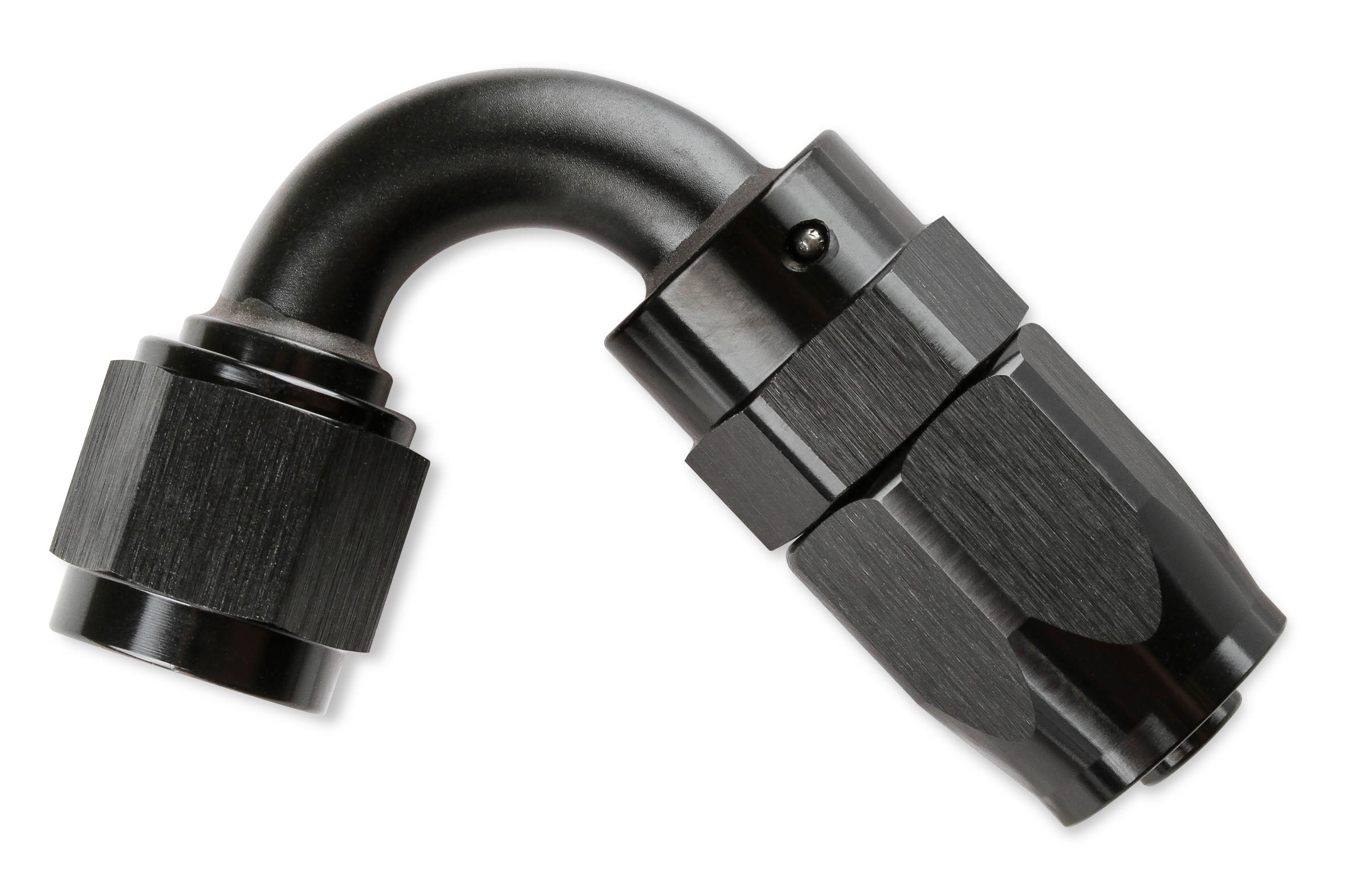 Mr. Gasket -6 AN 120 Degree Swivel Hose End - Black