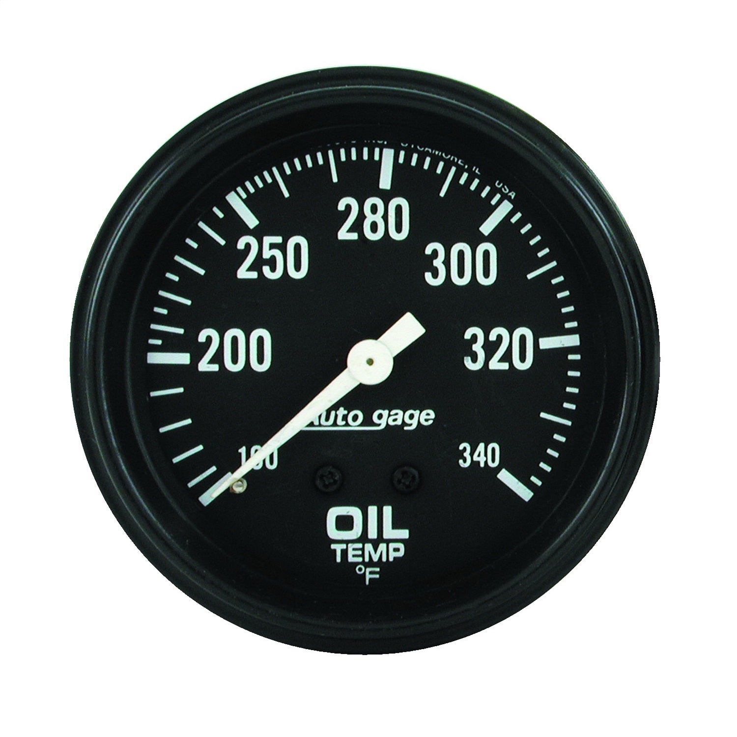AutoMeter 2314 GAUGE; OIL TEMPERATURE; 2 5/8in. 100-340deg.F; MECHANICAL; BLACK; AUTOGAGE AutoMeter 2314