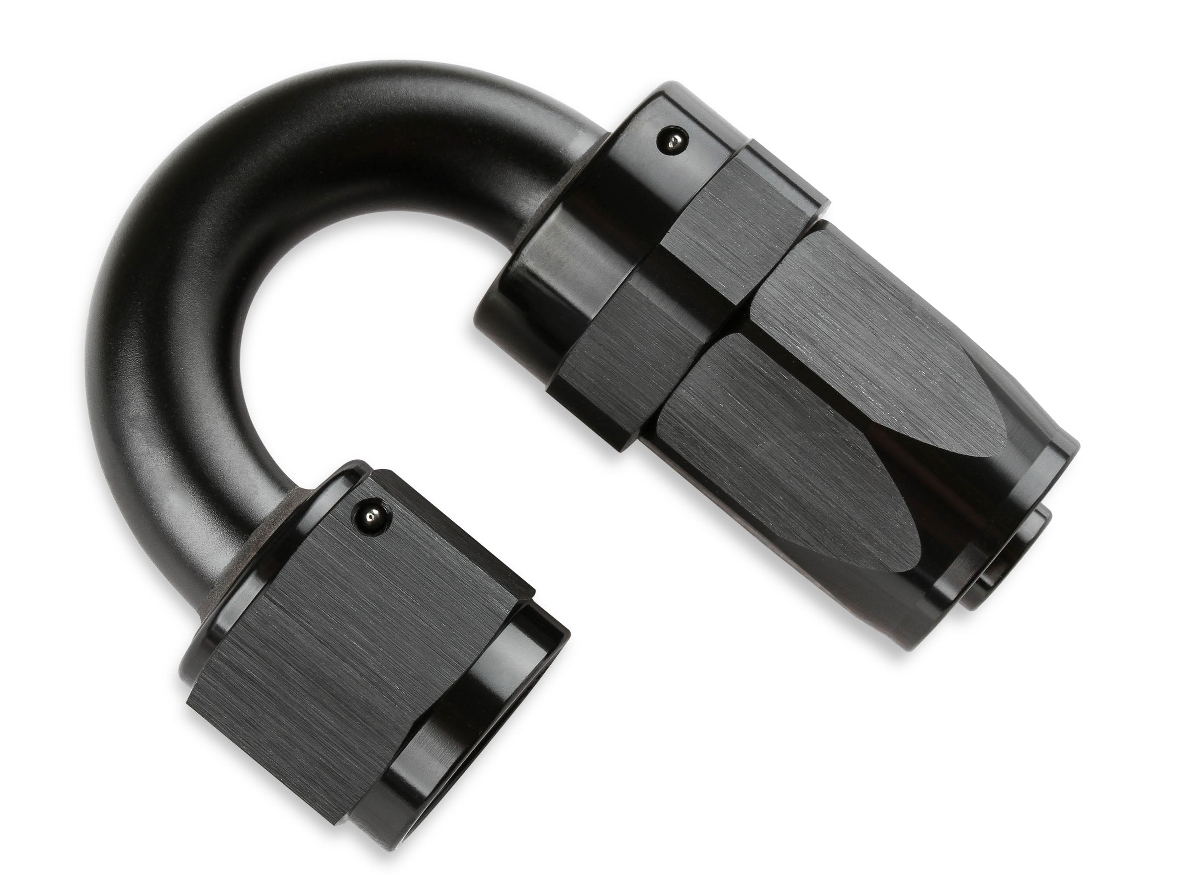 Mr. Gasket -6 AN 180 Degree Swivel Hose End - Black